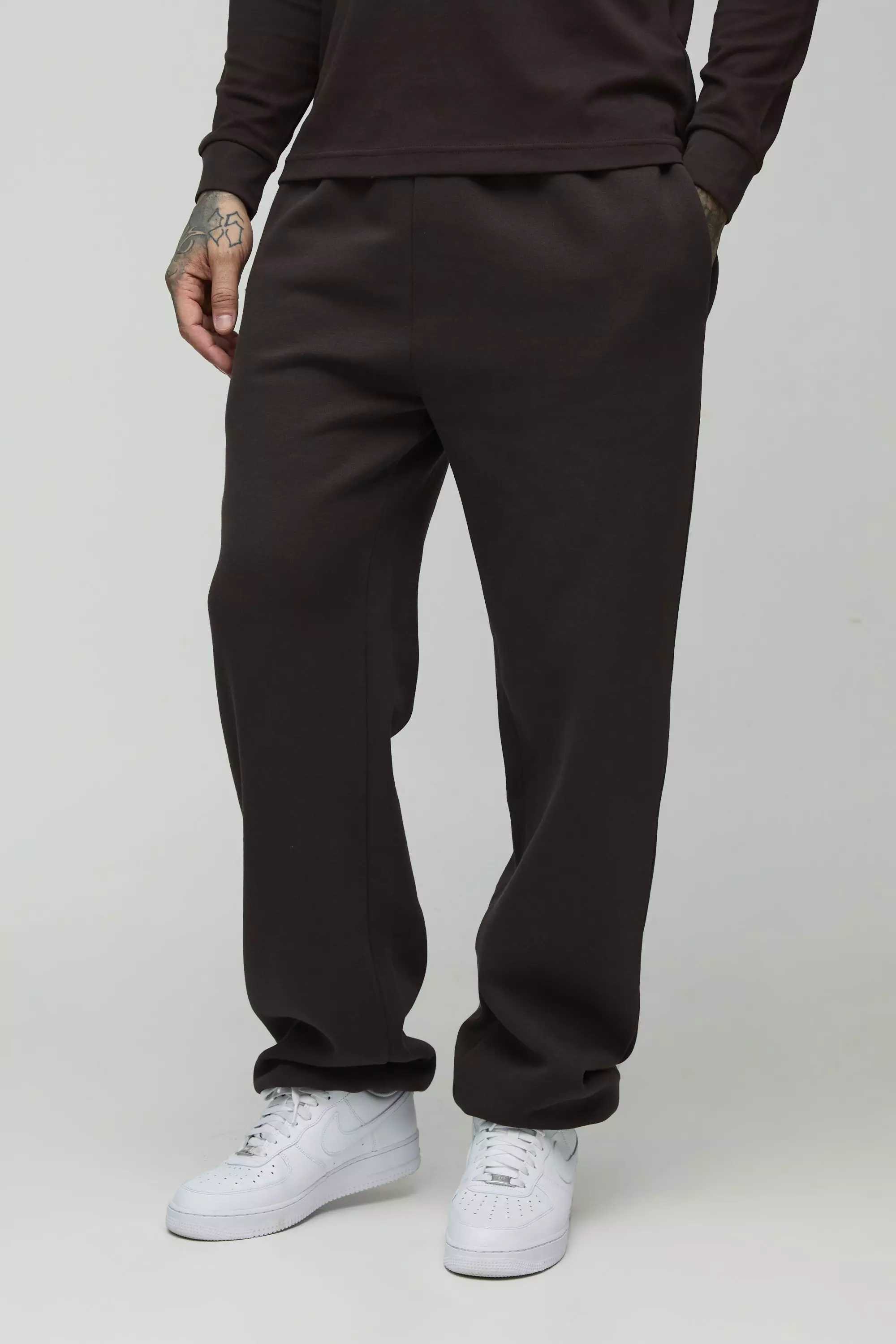 Chocolate Tall 330GSM Basic Relaxed Fit Sweatpants alternative image