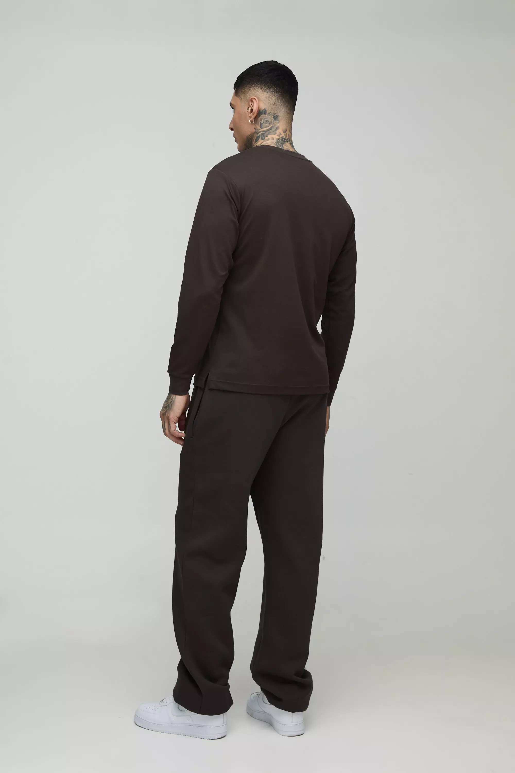 Chocolate Tall 330GSM Basic Relaxed Fit Sweatpants alternative image