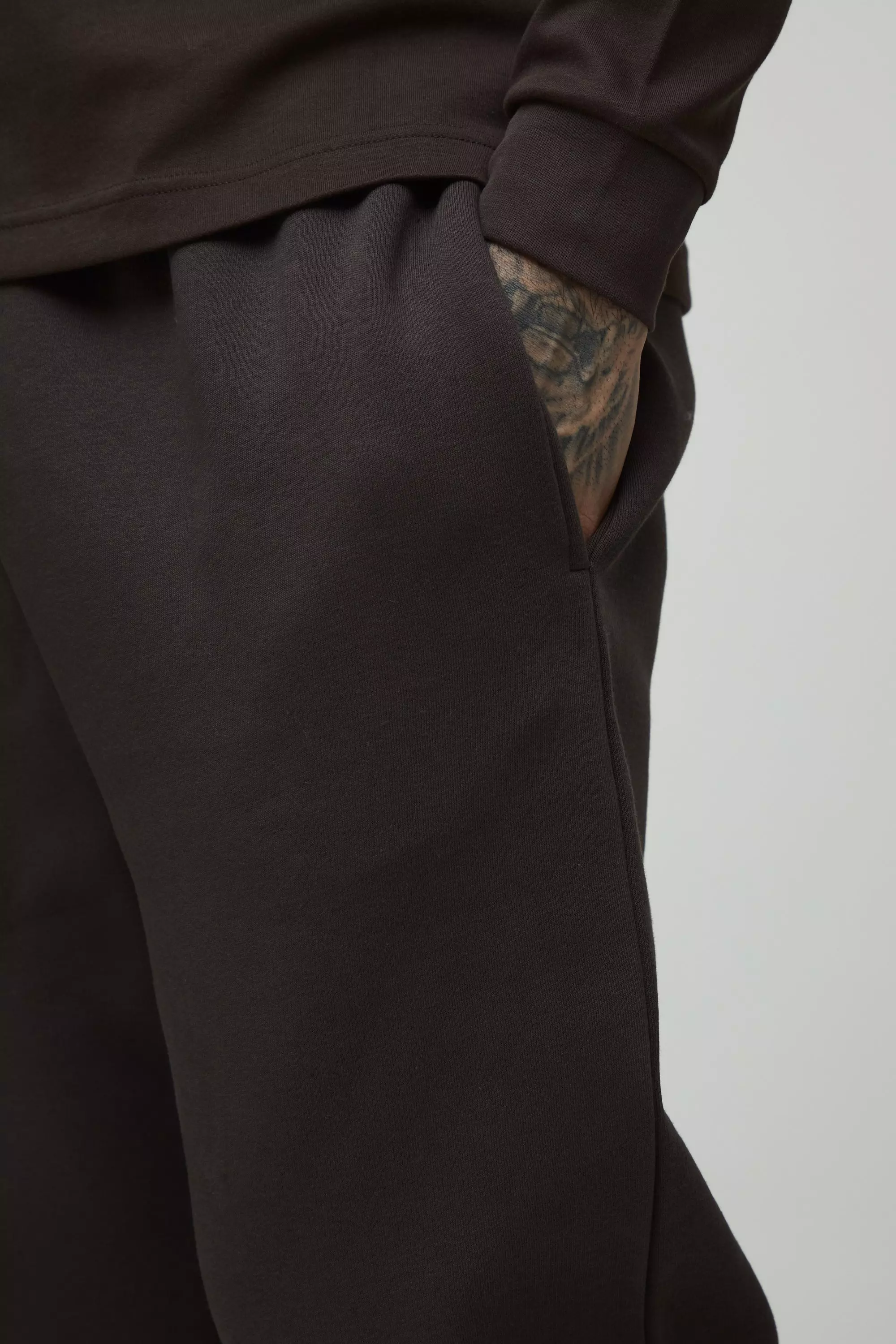 Chocolate Tall 330GSM Basic Relaxed Fit Sweatpants alternative image