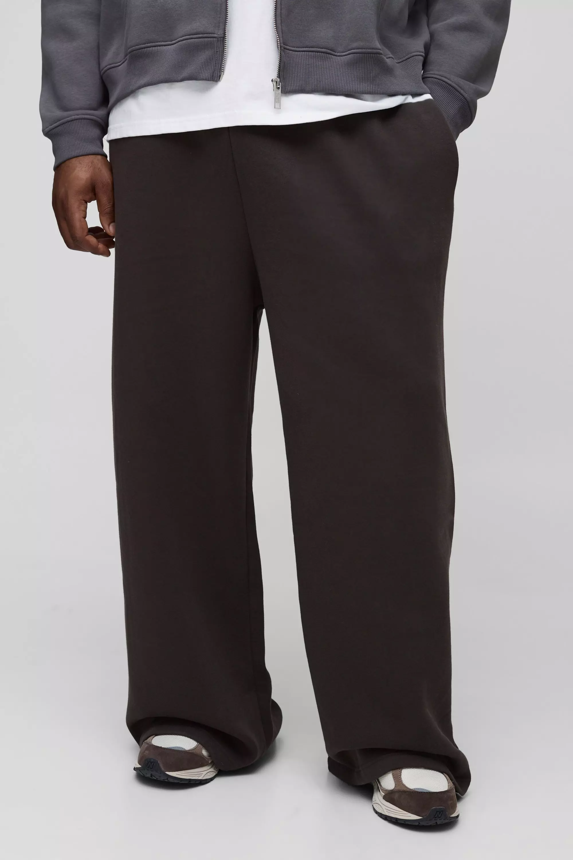 Chocolate Plus 330GSM Basic Extreme Wide Leg Sweatpants alternative image