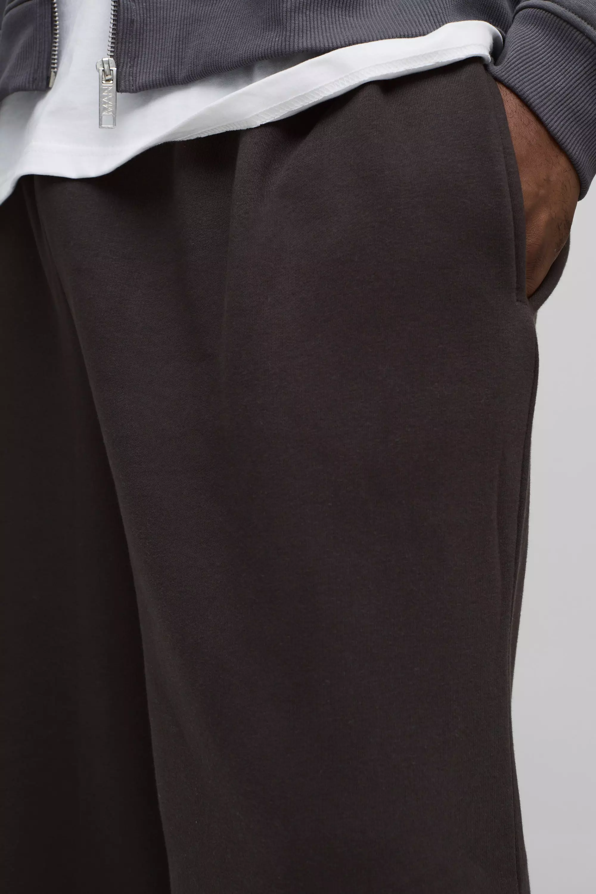 Chocolate Plus 330GSM Basic Extreme Wide Leg Sweatpants alternative image