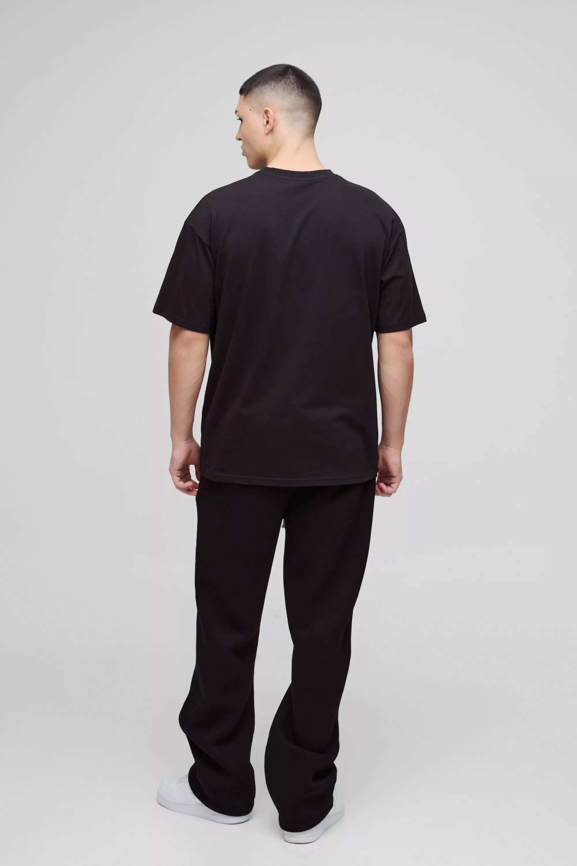Oversized BM Signature Embroidered Crew Neck T-shirt | boohooMAN USA
