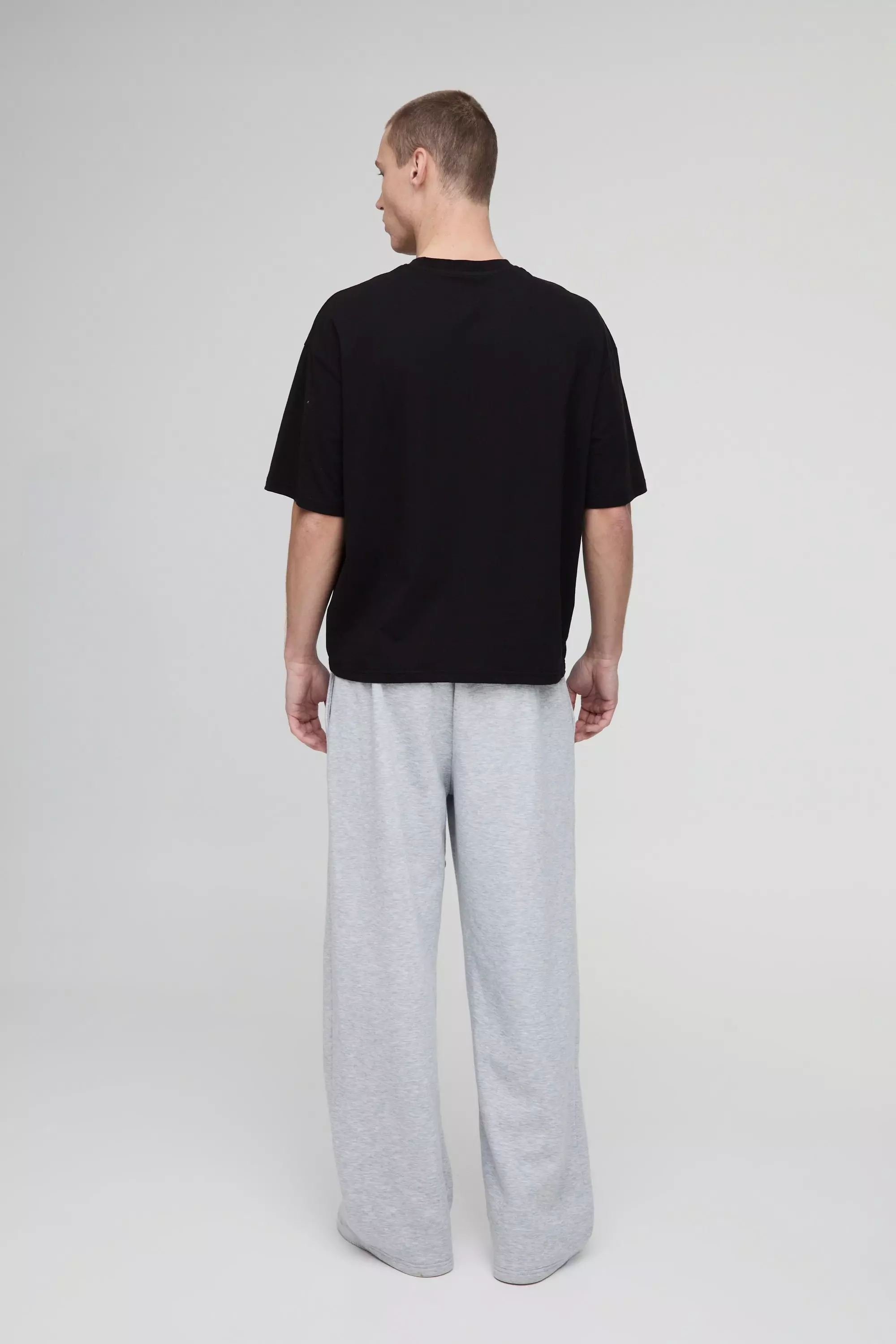 Oversized Boxy Heavyweight Waffle Raglan Long Sleeve T-shirt | boohooMAN USA