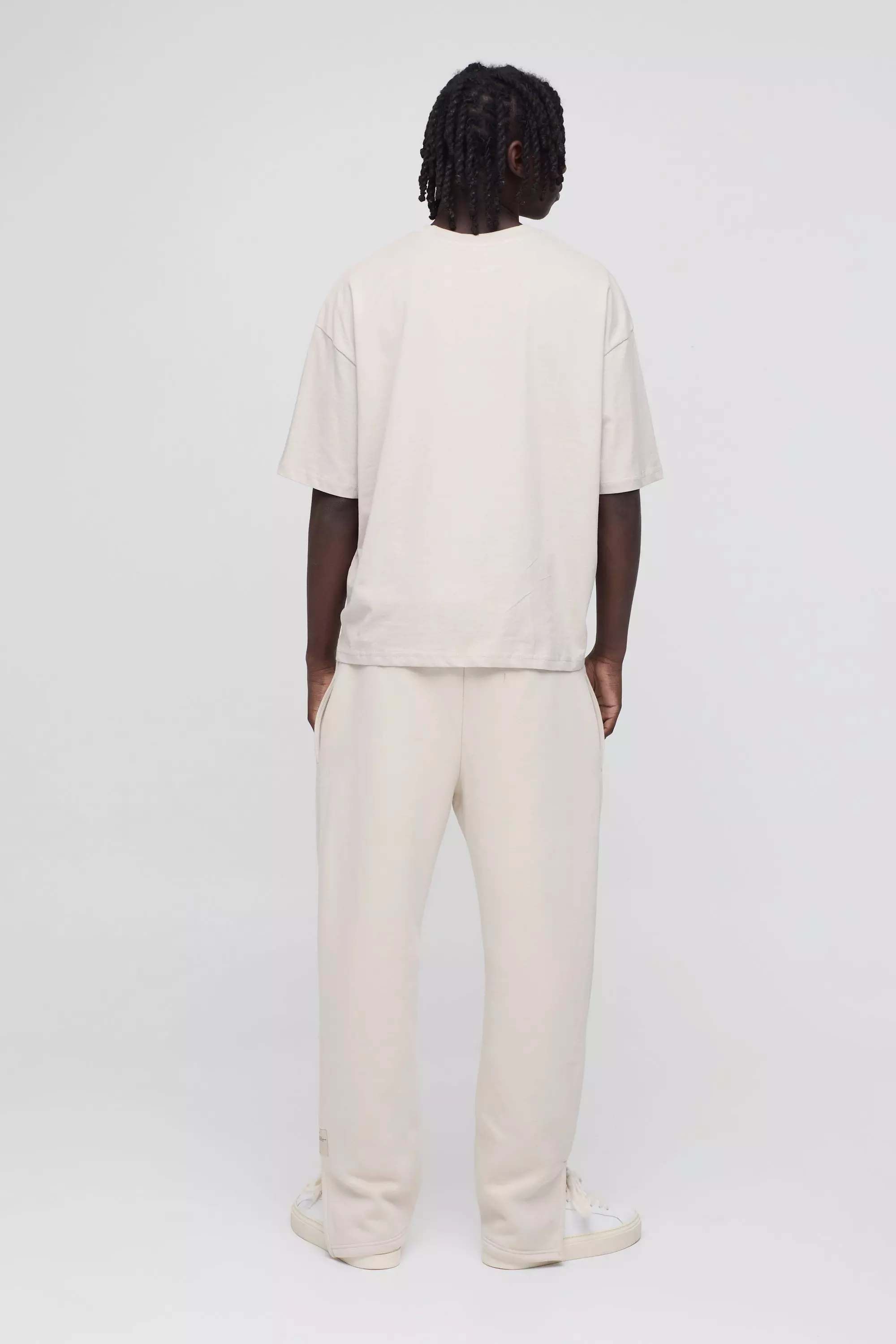 Stone Oversized Boxy Basic T-shirt alternative image