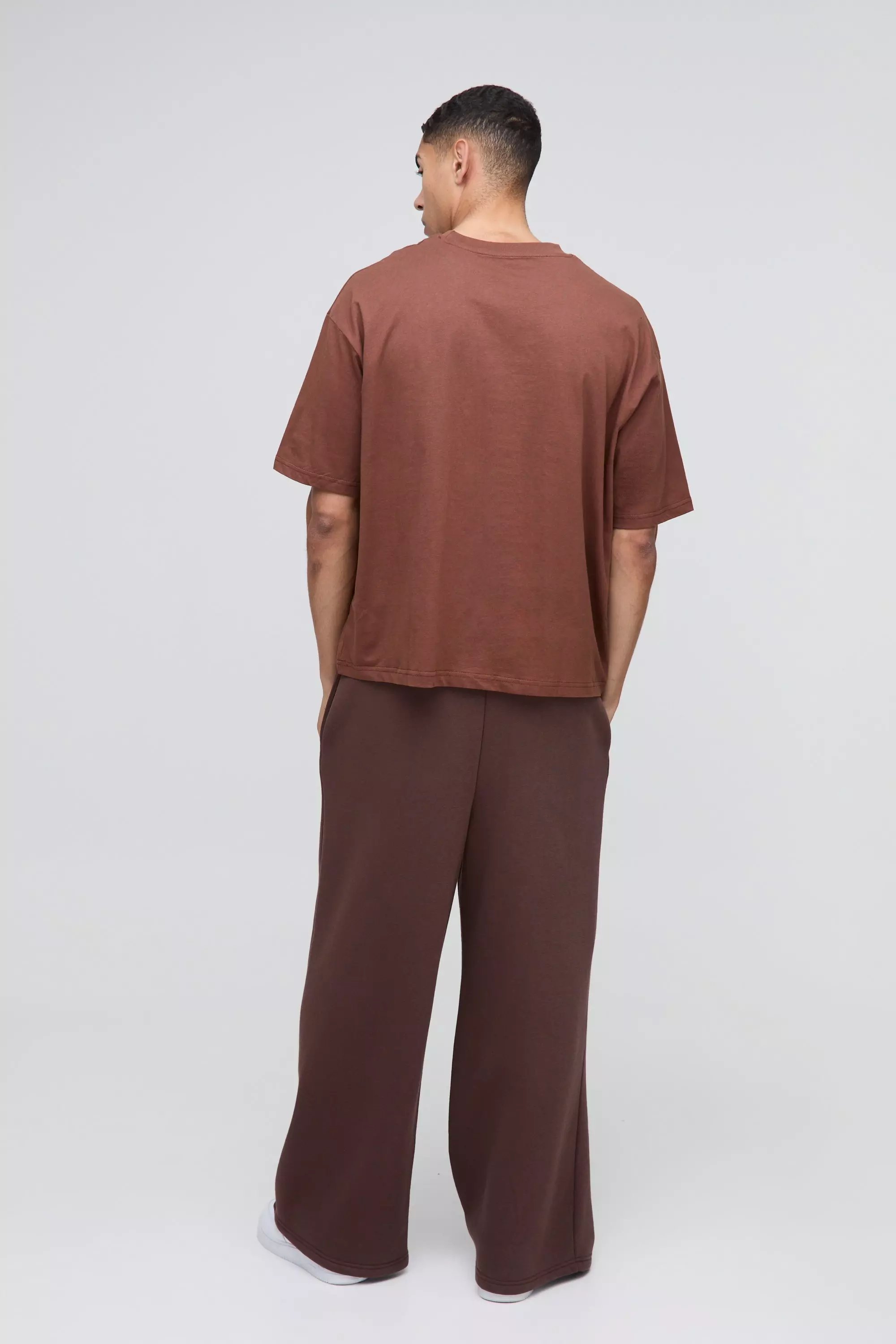 T-shirt oversize à broderie BM, Chocolate autre image