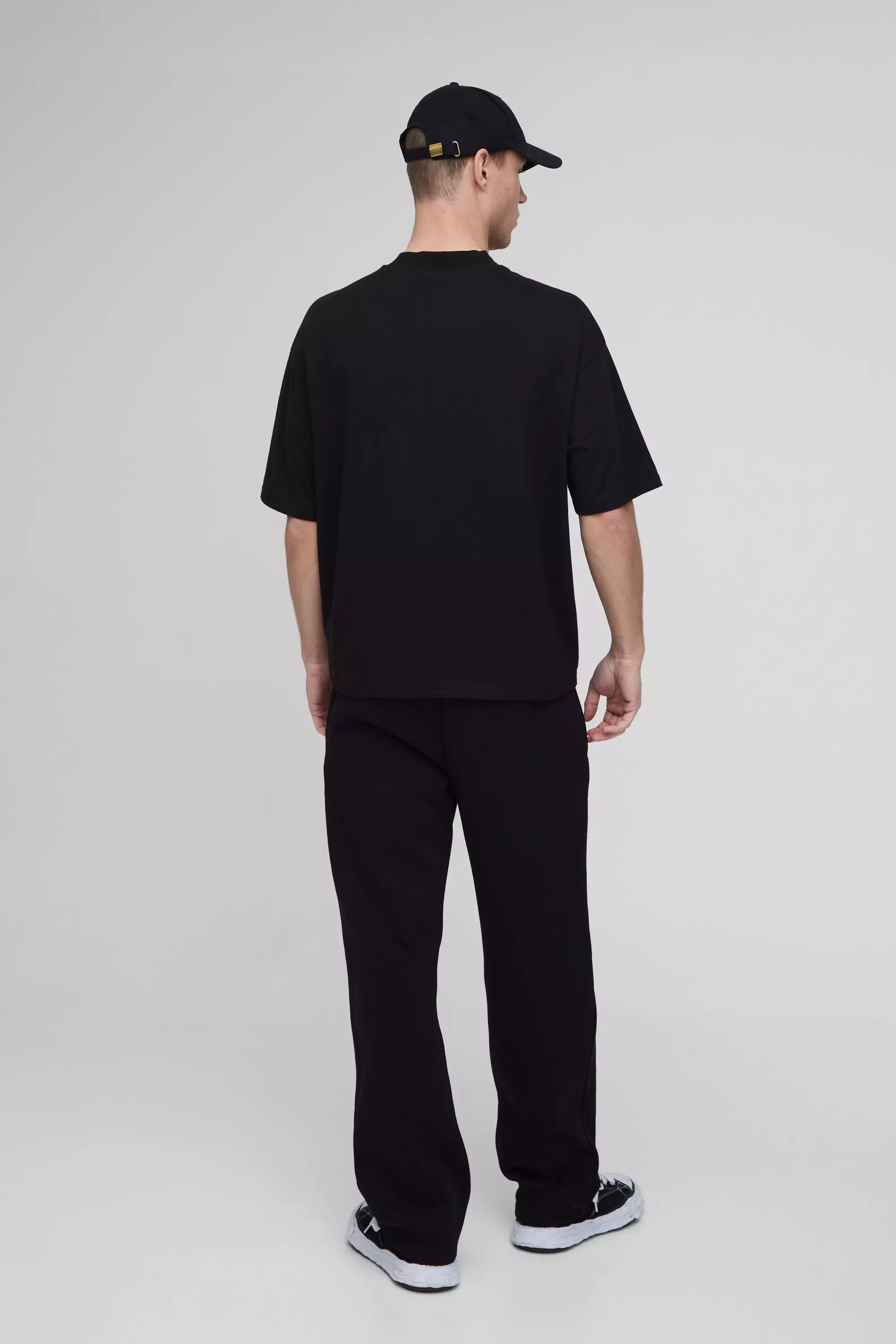 T-shirt oversize à col montant, Black autre image
