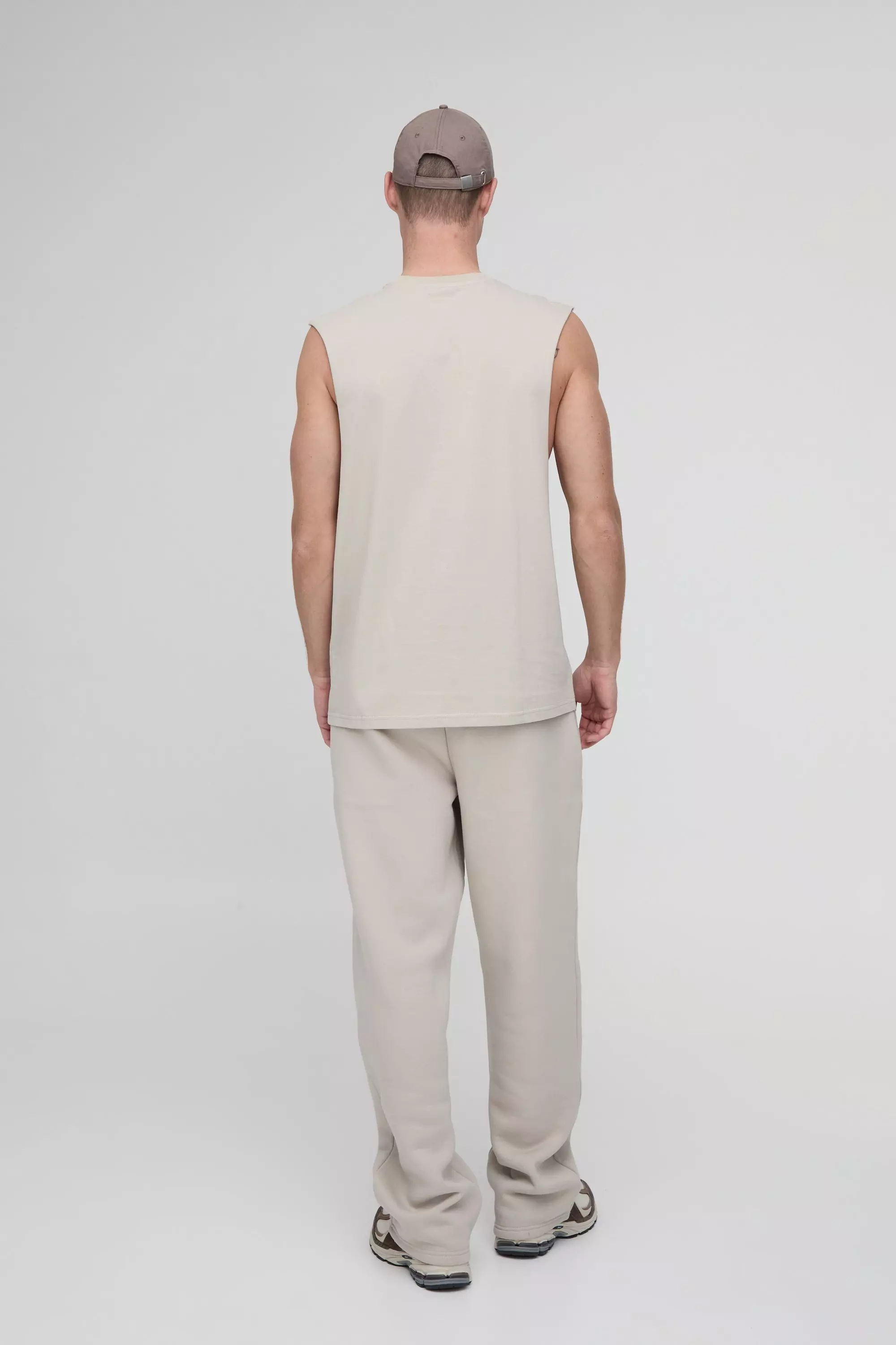Basic Tanktop mit weiten Ärmeln, Stone alternatives Bild