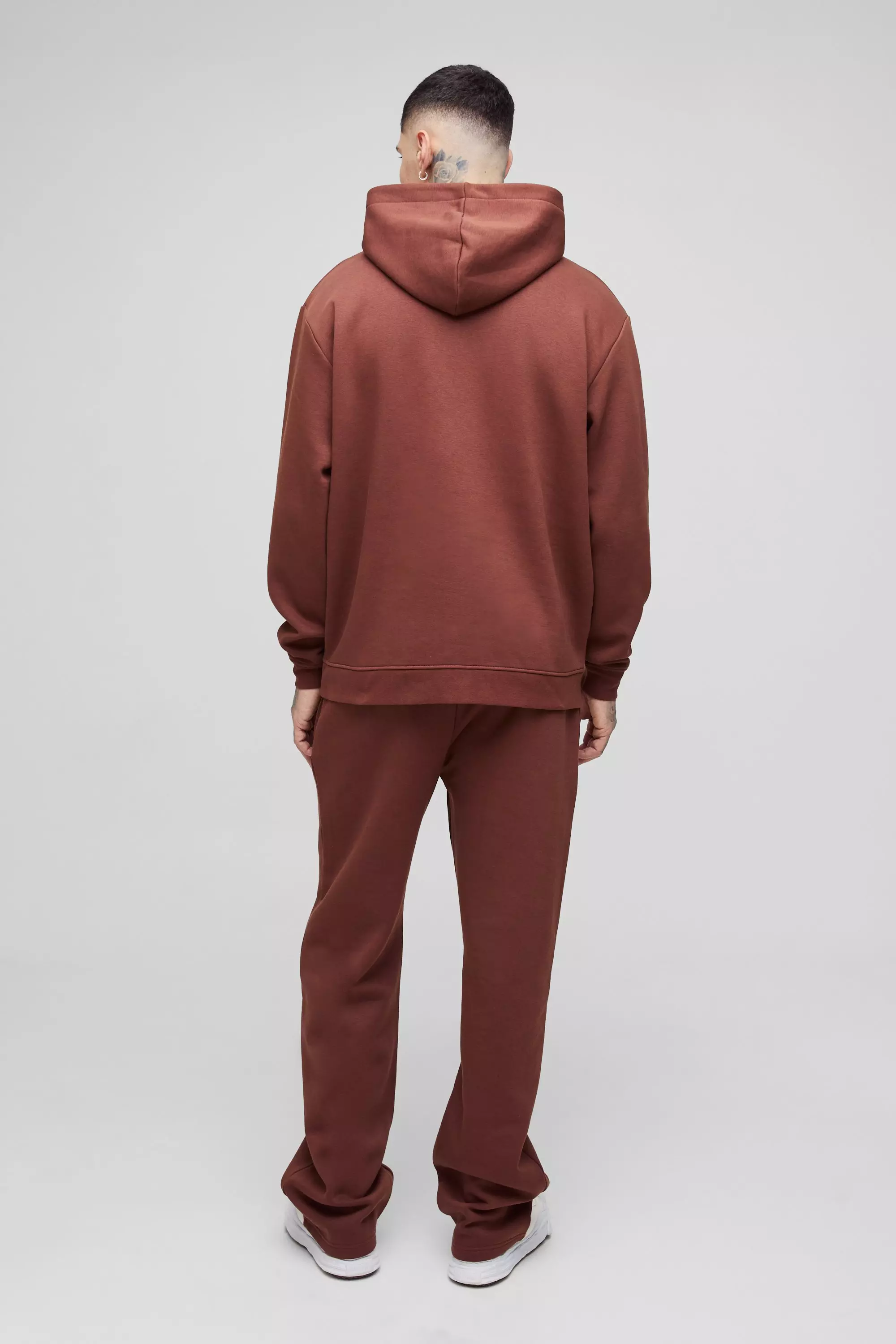 Chocolate Tall 330GSM Straight Leg Basic Joggers alternative image