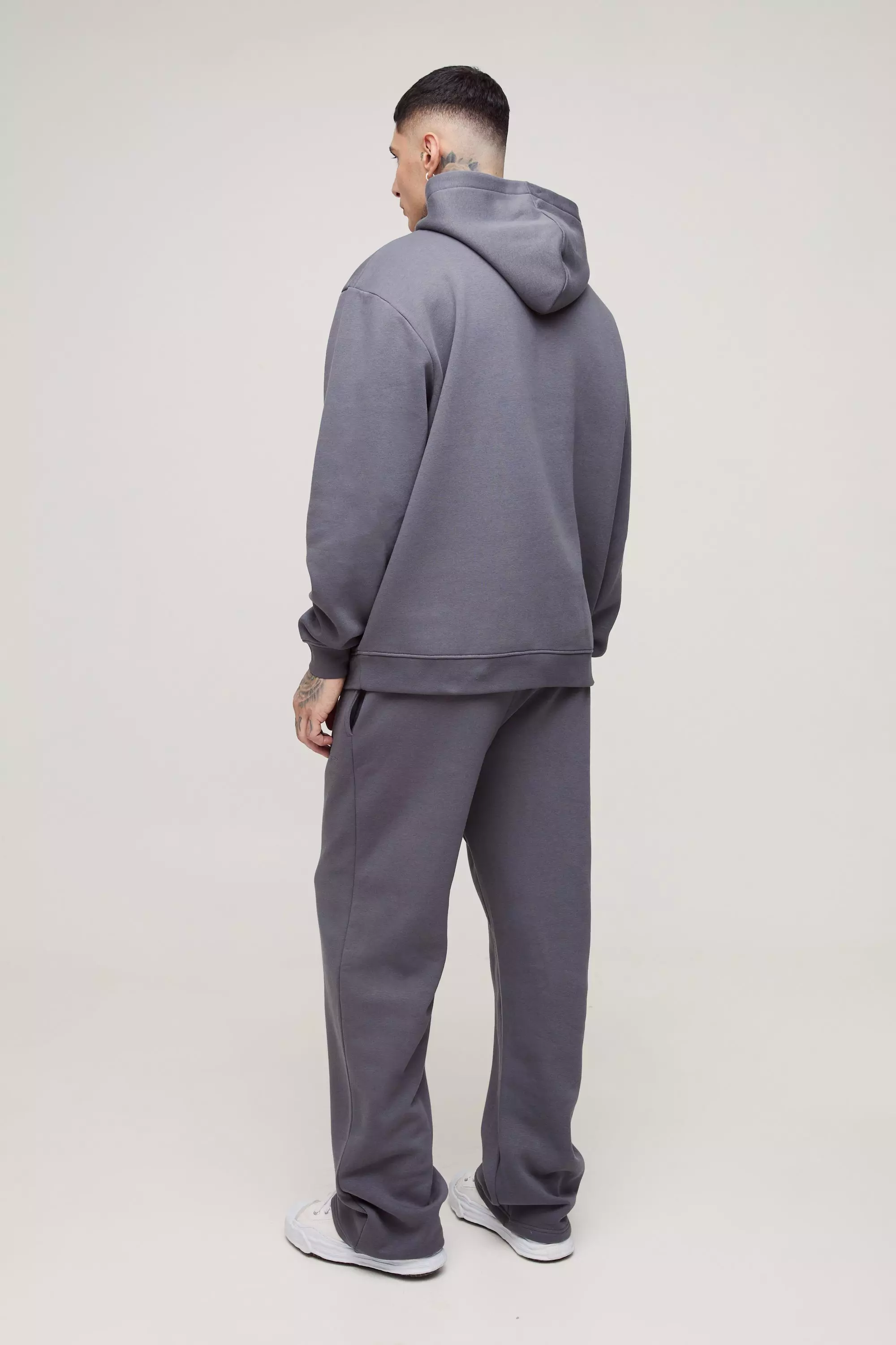 Charcoal Tall 330GSM Straight Leg Basic BM Signature Joggers alternative image