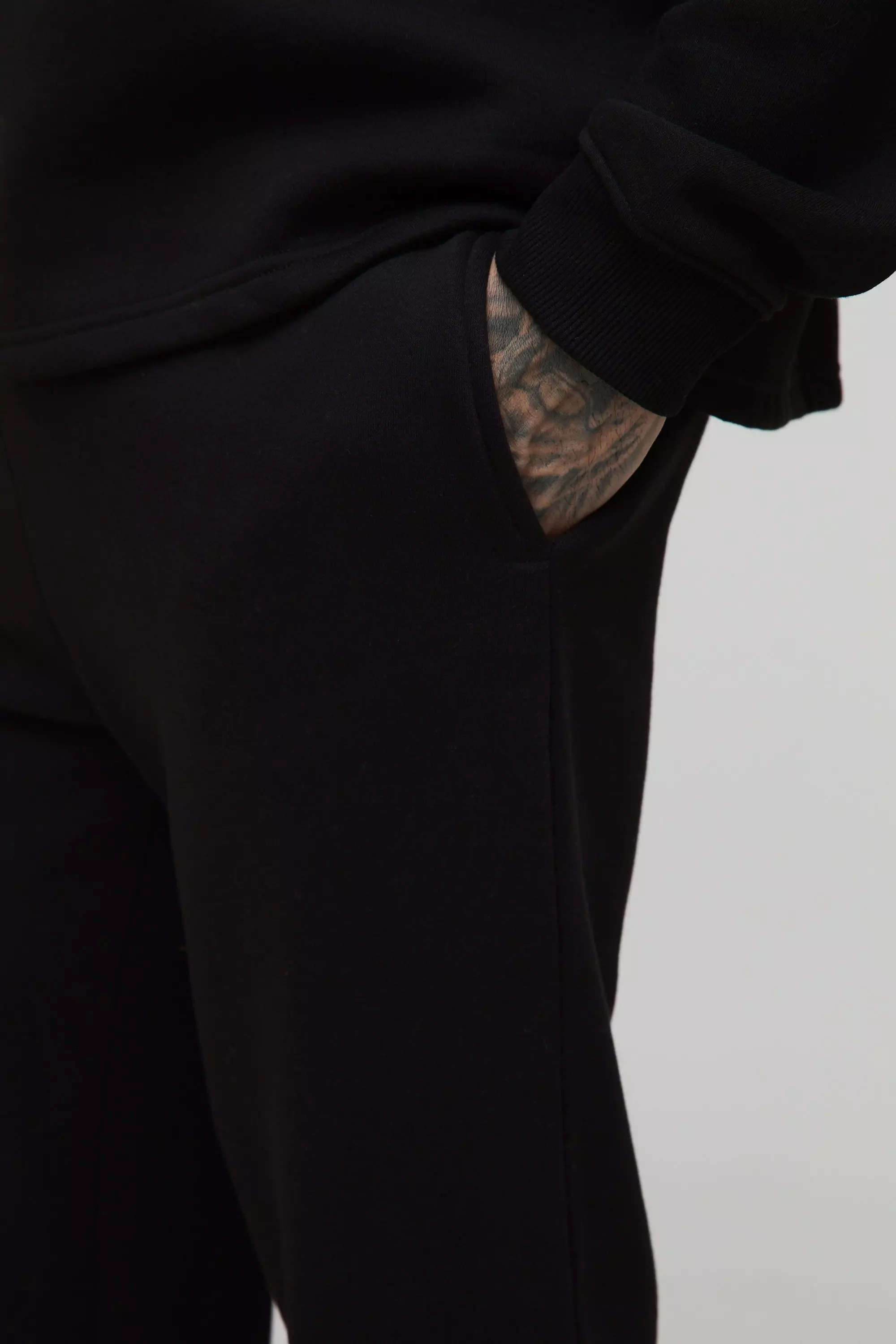 Tall - Jogging droit fendu épais, Black autre image