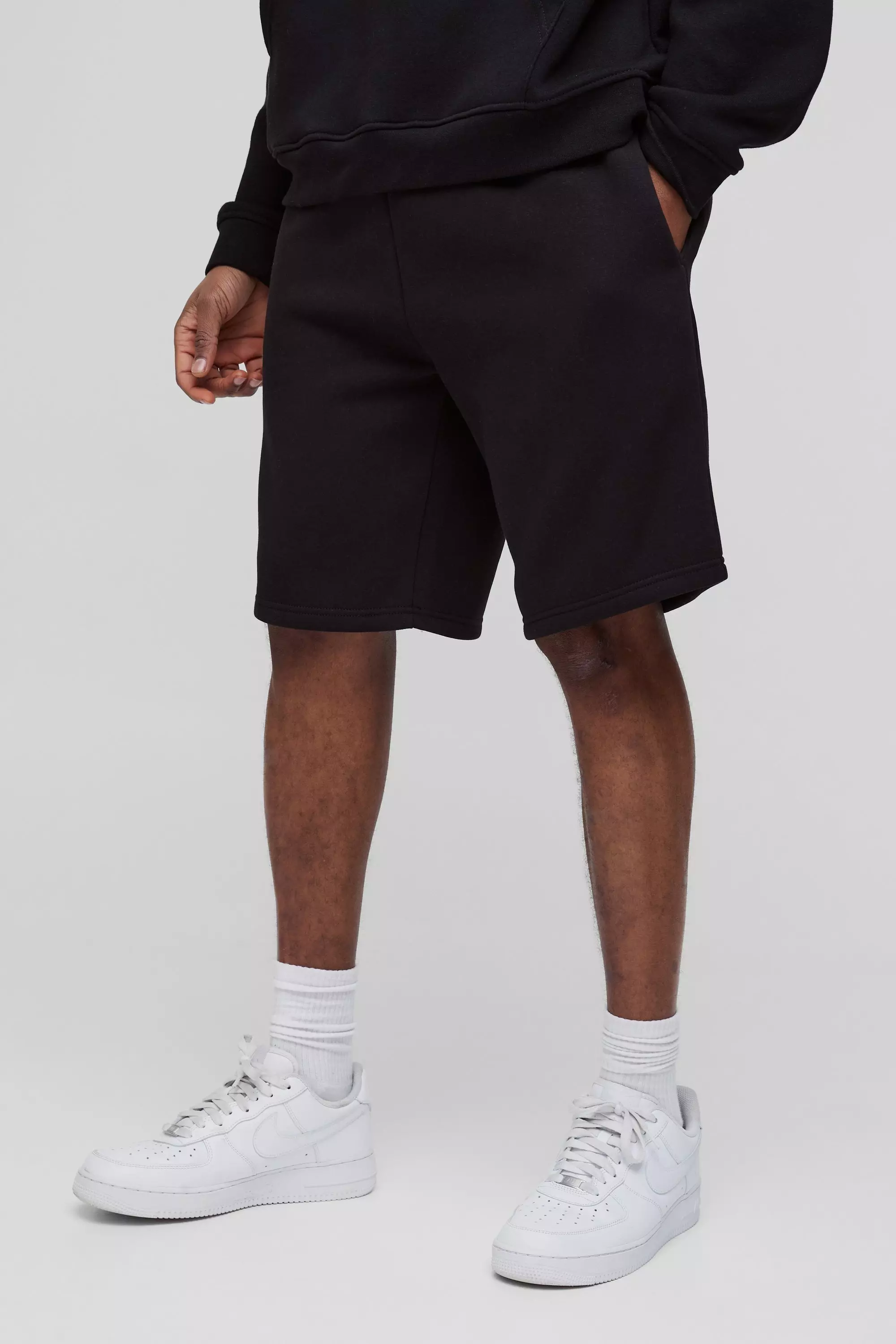 Pantaloncini Medi Tall Basic Comodi, Black immagine alternativa