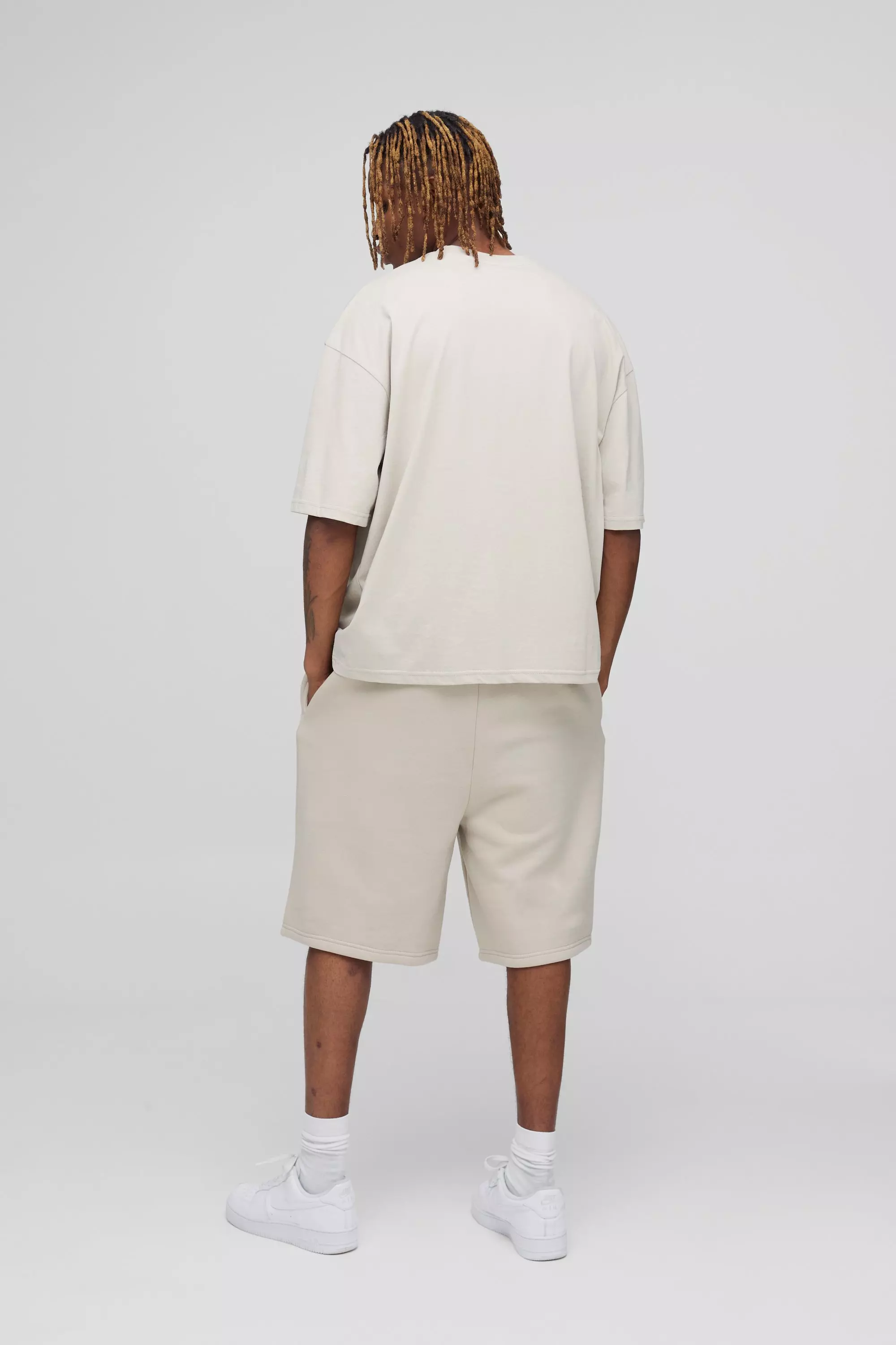 Tall - Short oversize basique, Stone autre image
