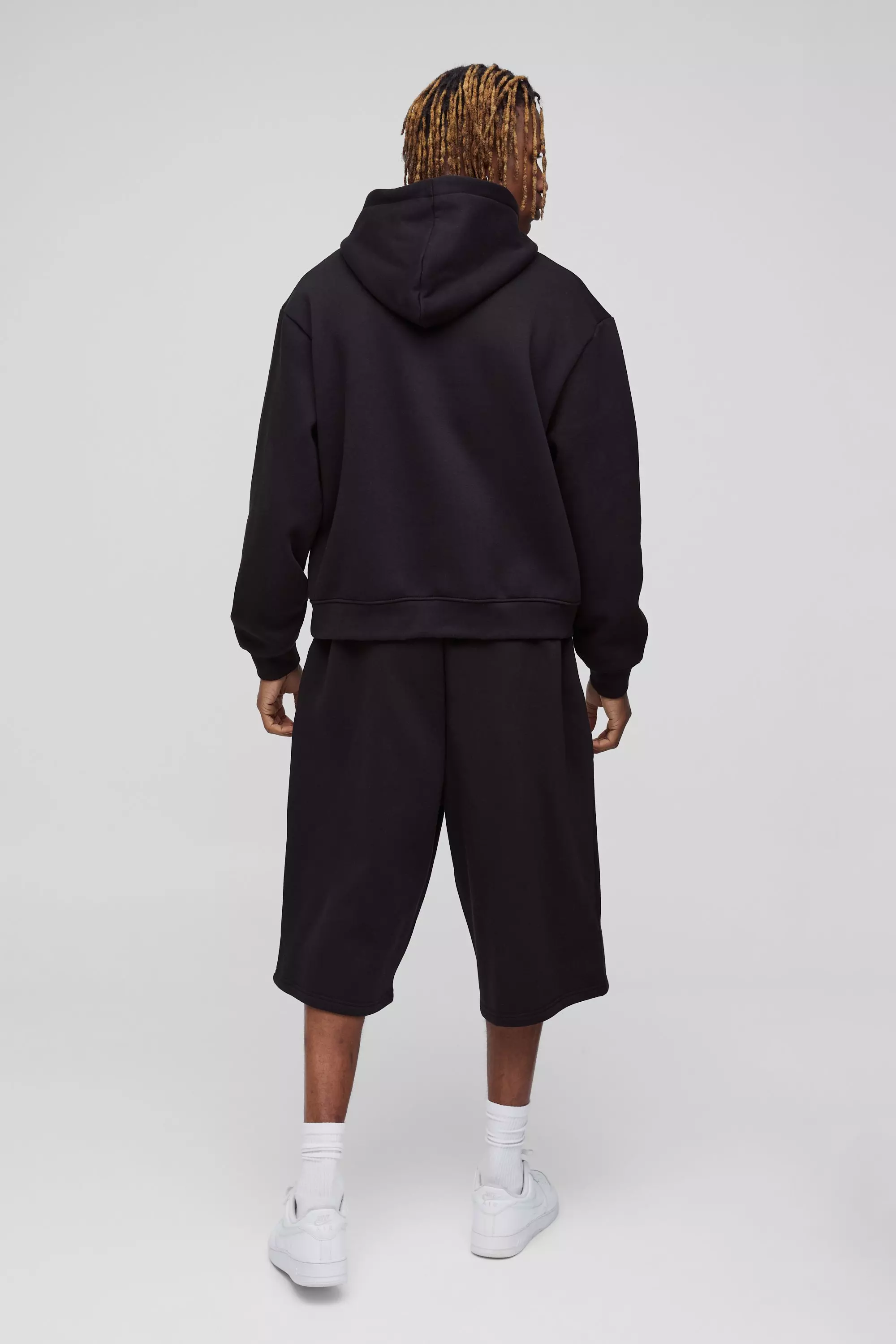 Black Tall Basic Longline Jersey Shorts alternative image