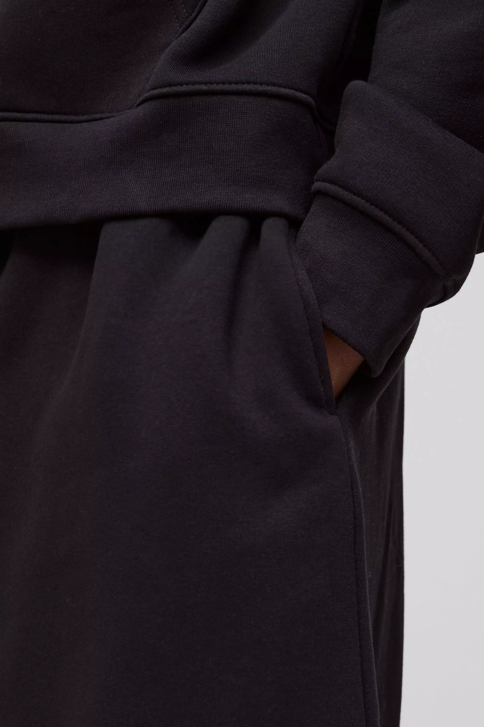 Black Tall Basic Longline Jersey Shorts alternative image