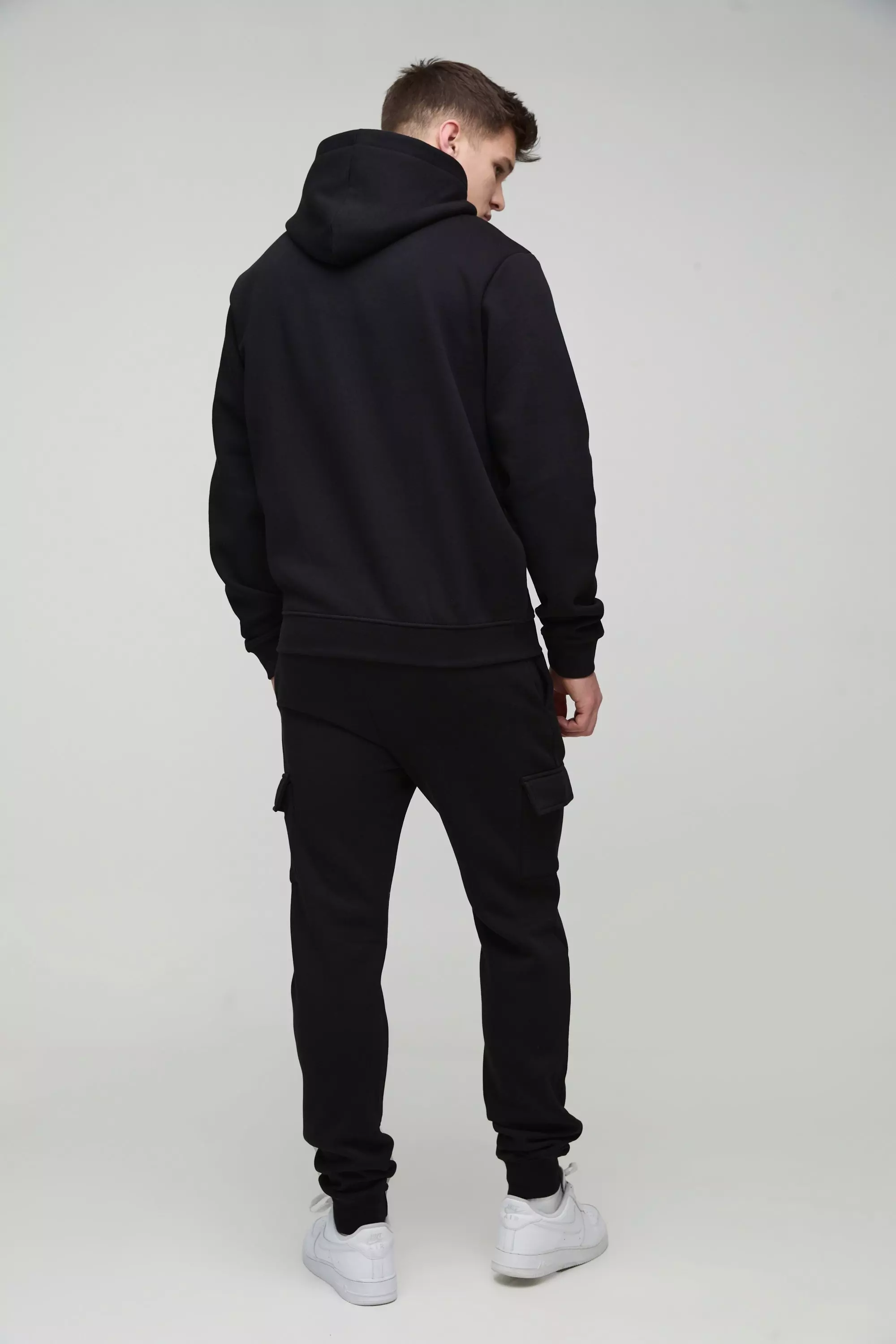 Tall - Sweat à capuche basique épais à enfiler, Black autre image