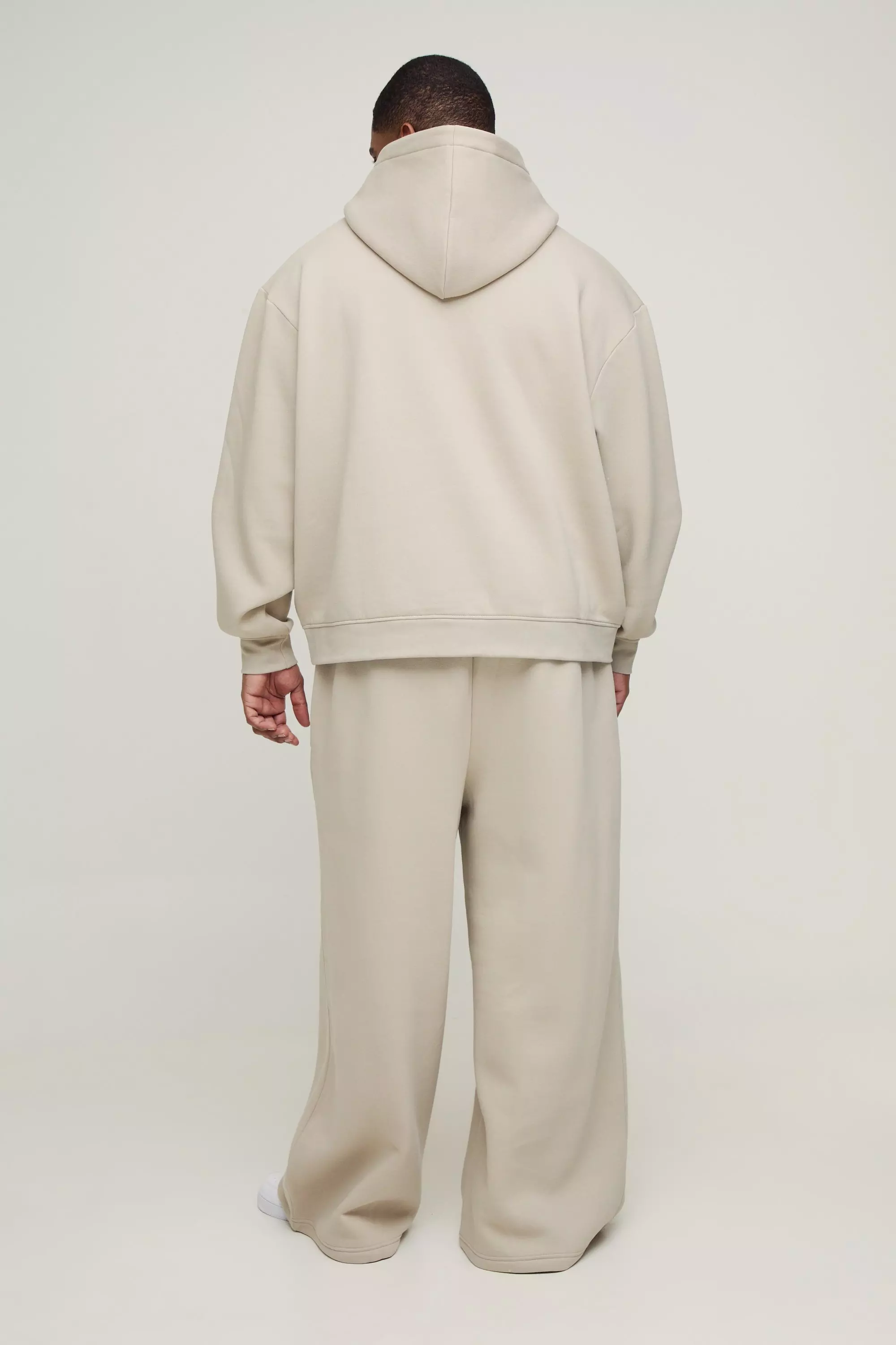 Plus 330GSM Extreme Wide Leg Basic Sweatpants