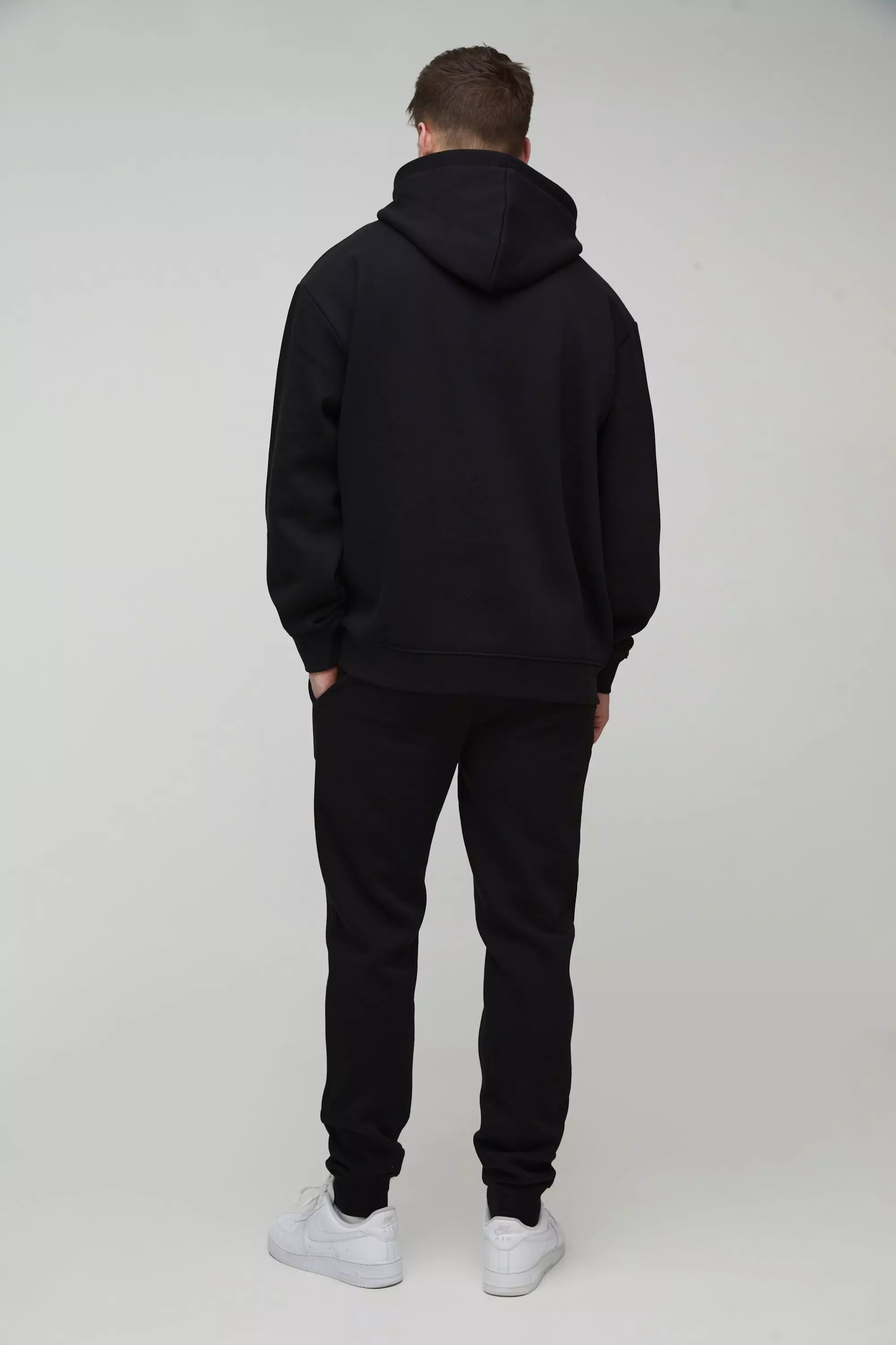 Tall 330GBM Basic Oversize Hoodie, Black alternatives Bild