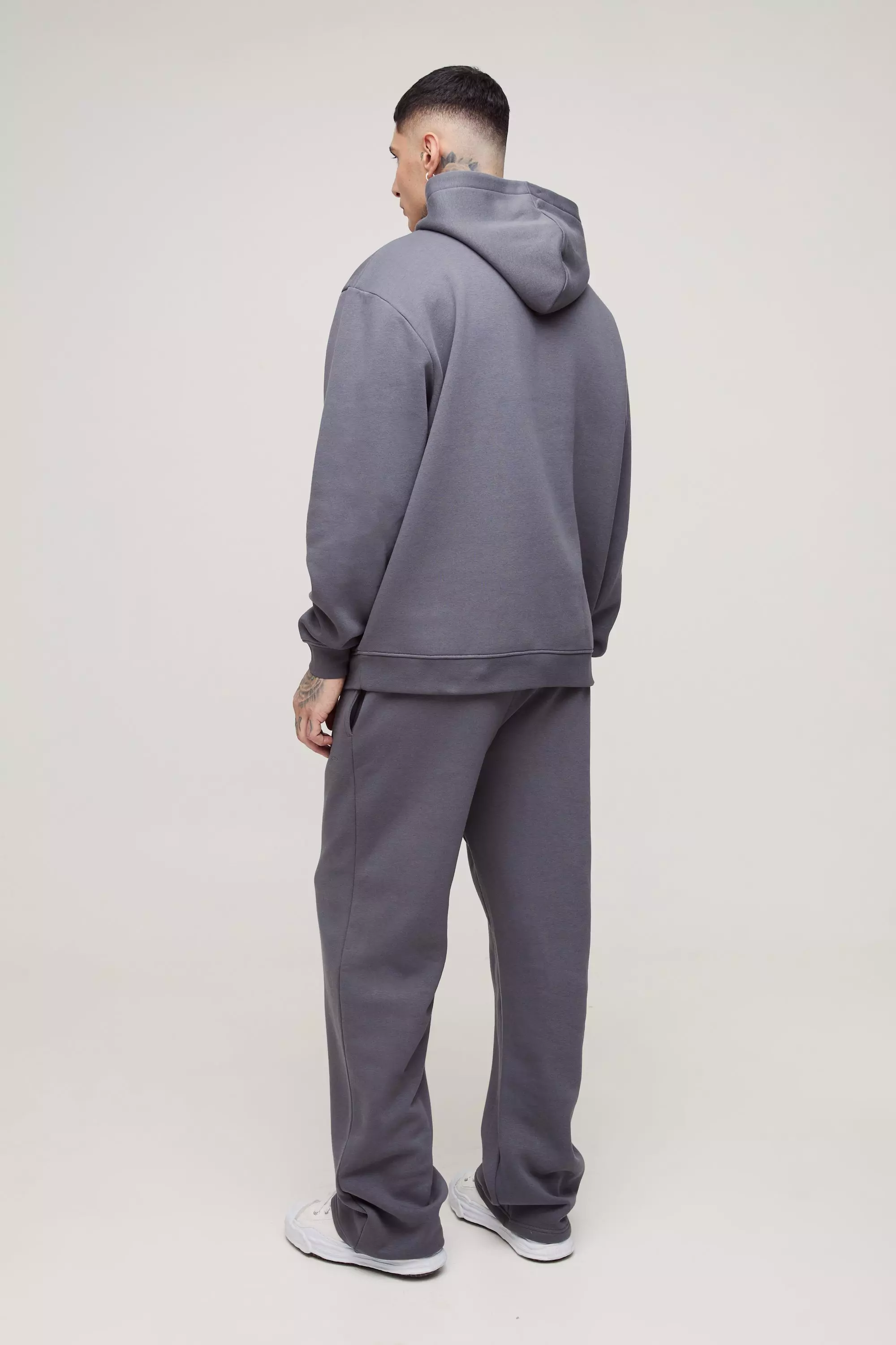 Charcoal Tall Basic Oversized 330GSM Overhead Hoodie alternatieve afbeelding
