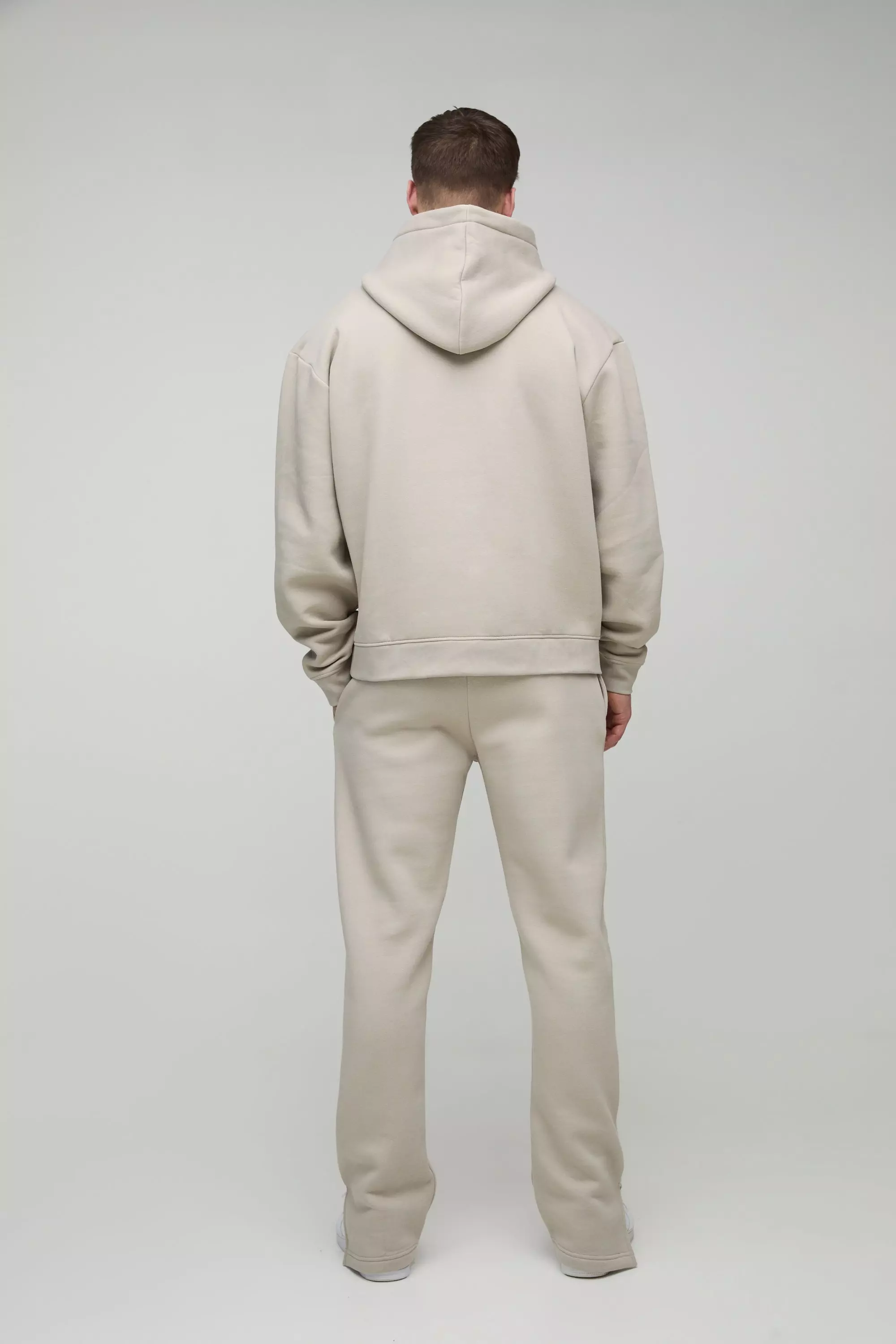Stone Tall 330GSM Oversized Boxy Basic Hoodie alternative image