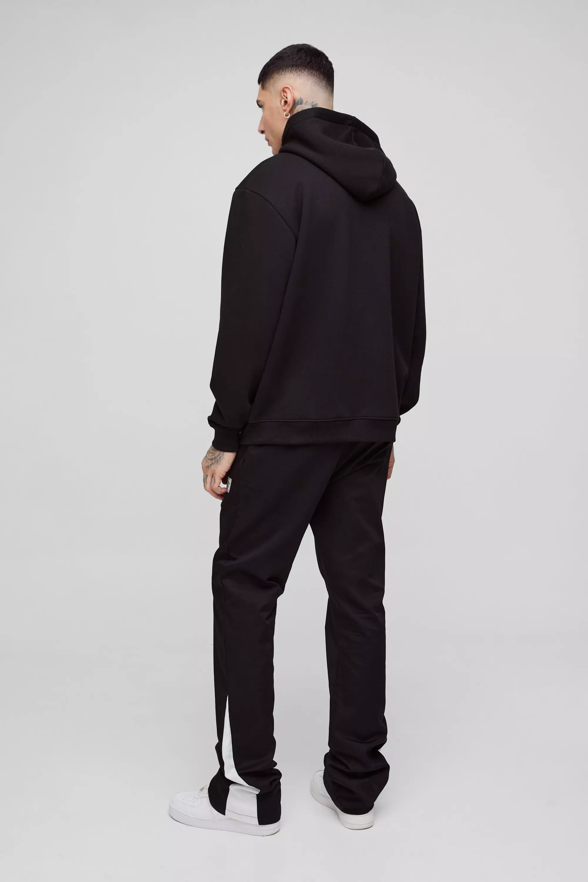 Black Tall Oversized Basic 330GSM Vest alternatieve afbeelding