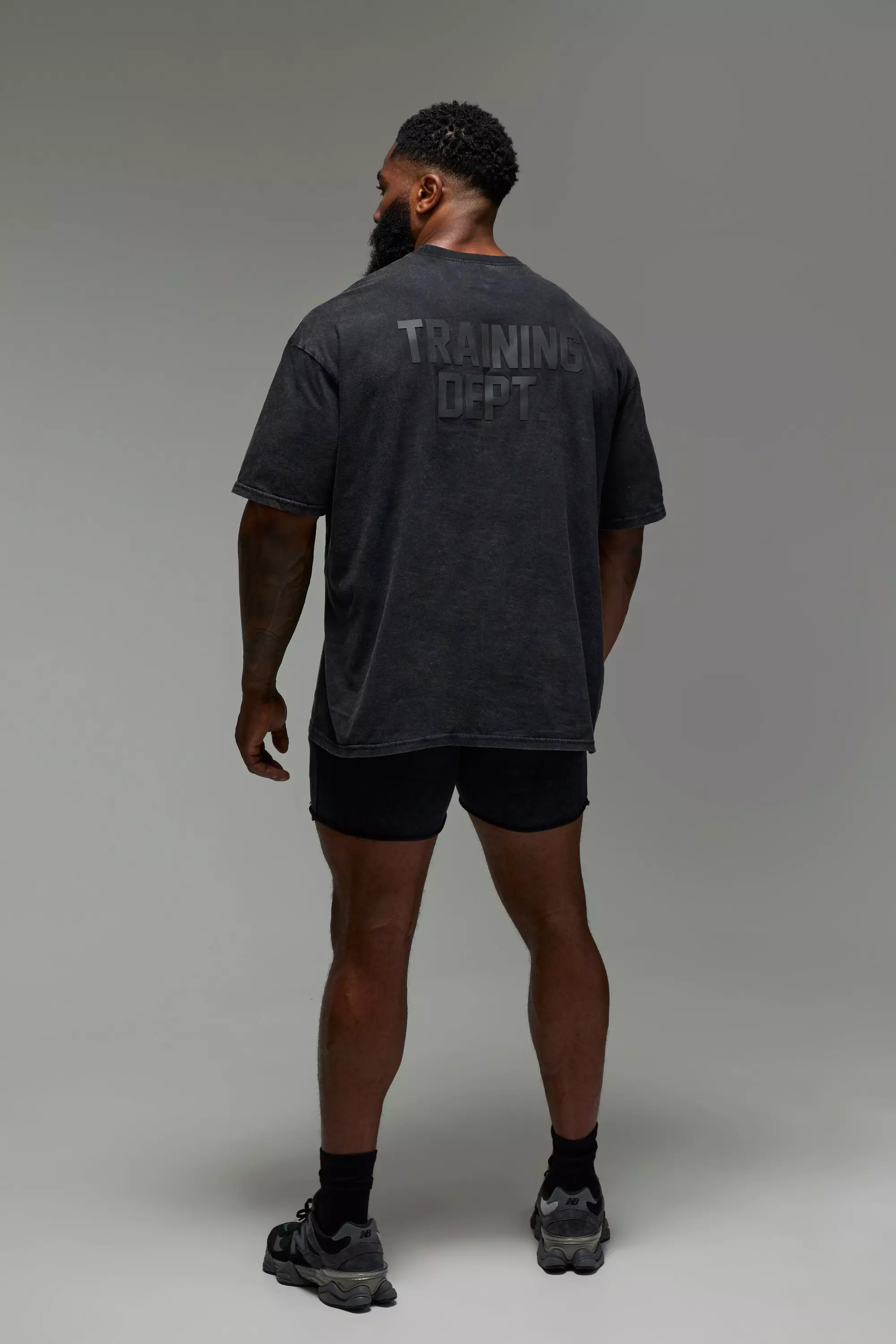 Man Active Training Dept. Oversized Washed T-shirt | boohooMAN USA