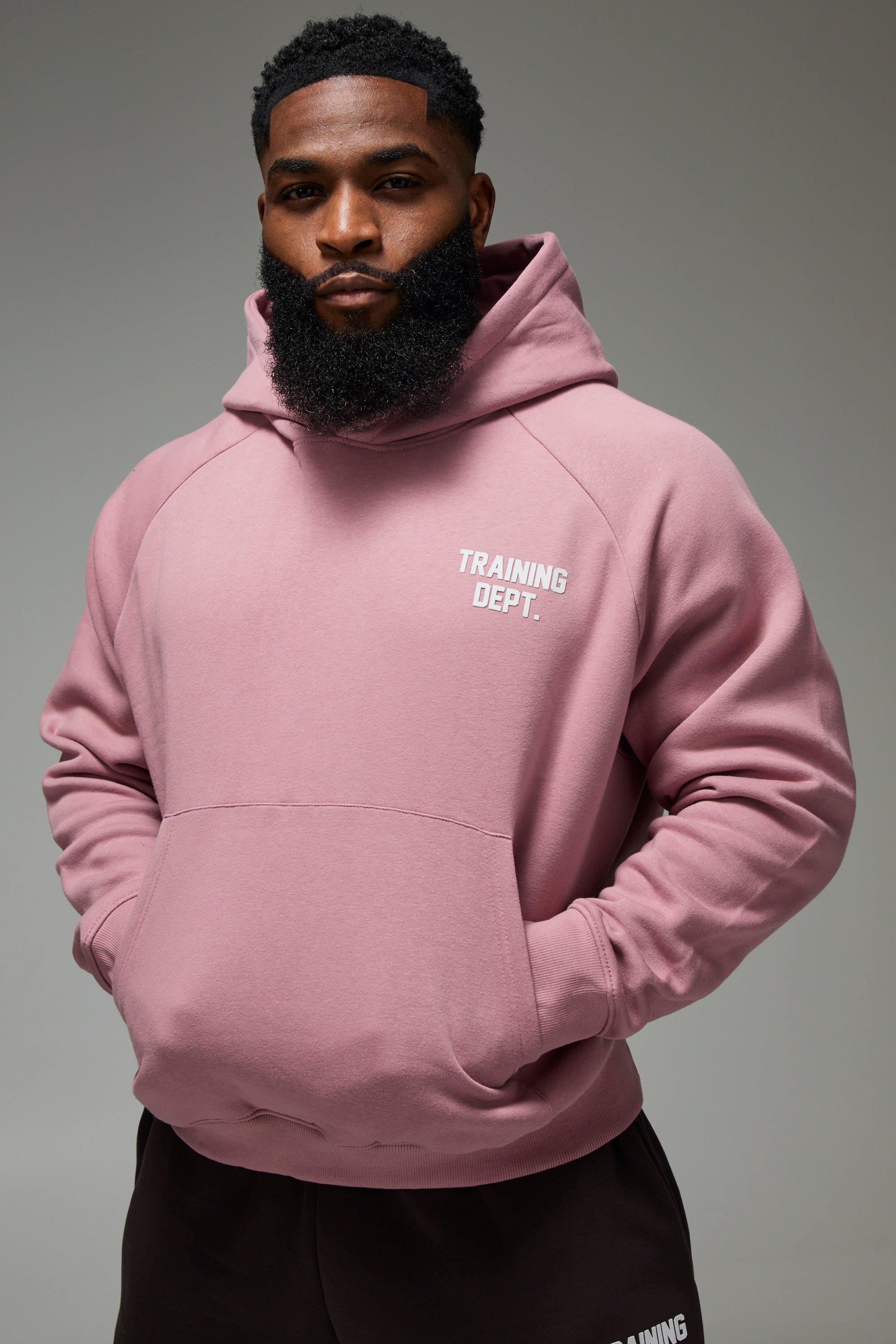 Man Active Training Dept Boxy Brushed Hoodie | boohooMAN USA