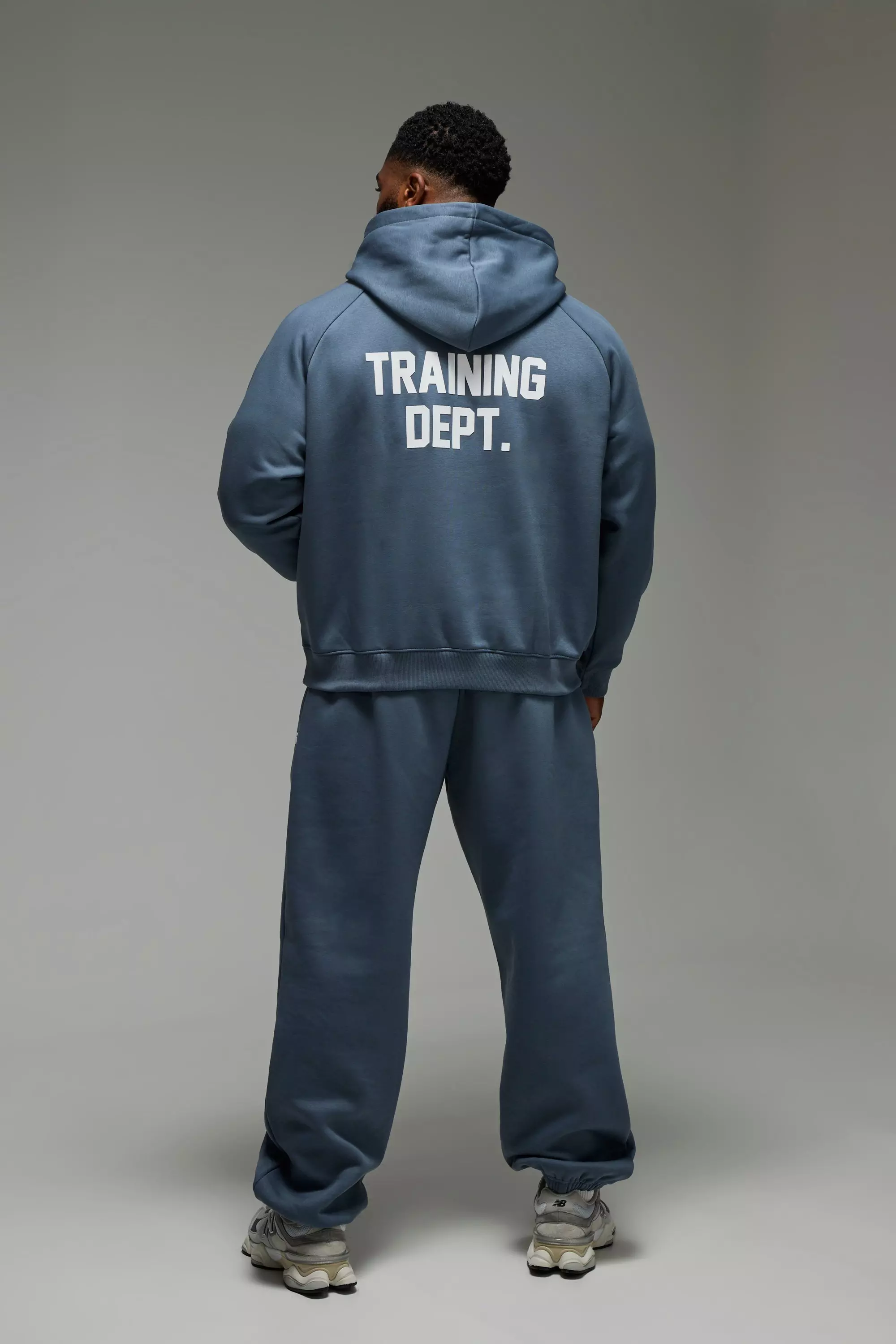 Blue Man Active Geborstelde Boxy Training Dept Hoodie alternatieve afbeelding