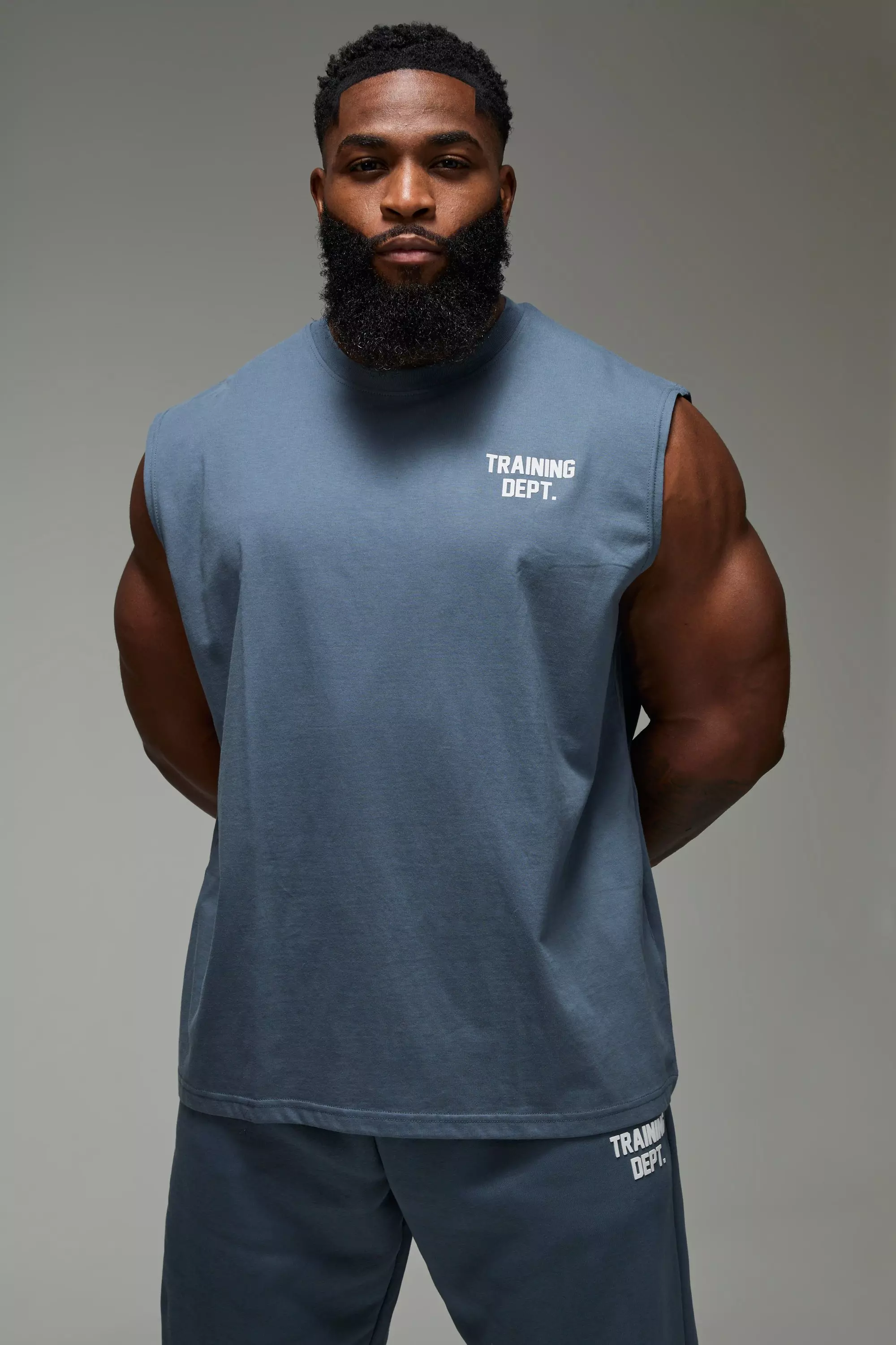 Blue Man Active Training Dept. Oversized Tank alternative image