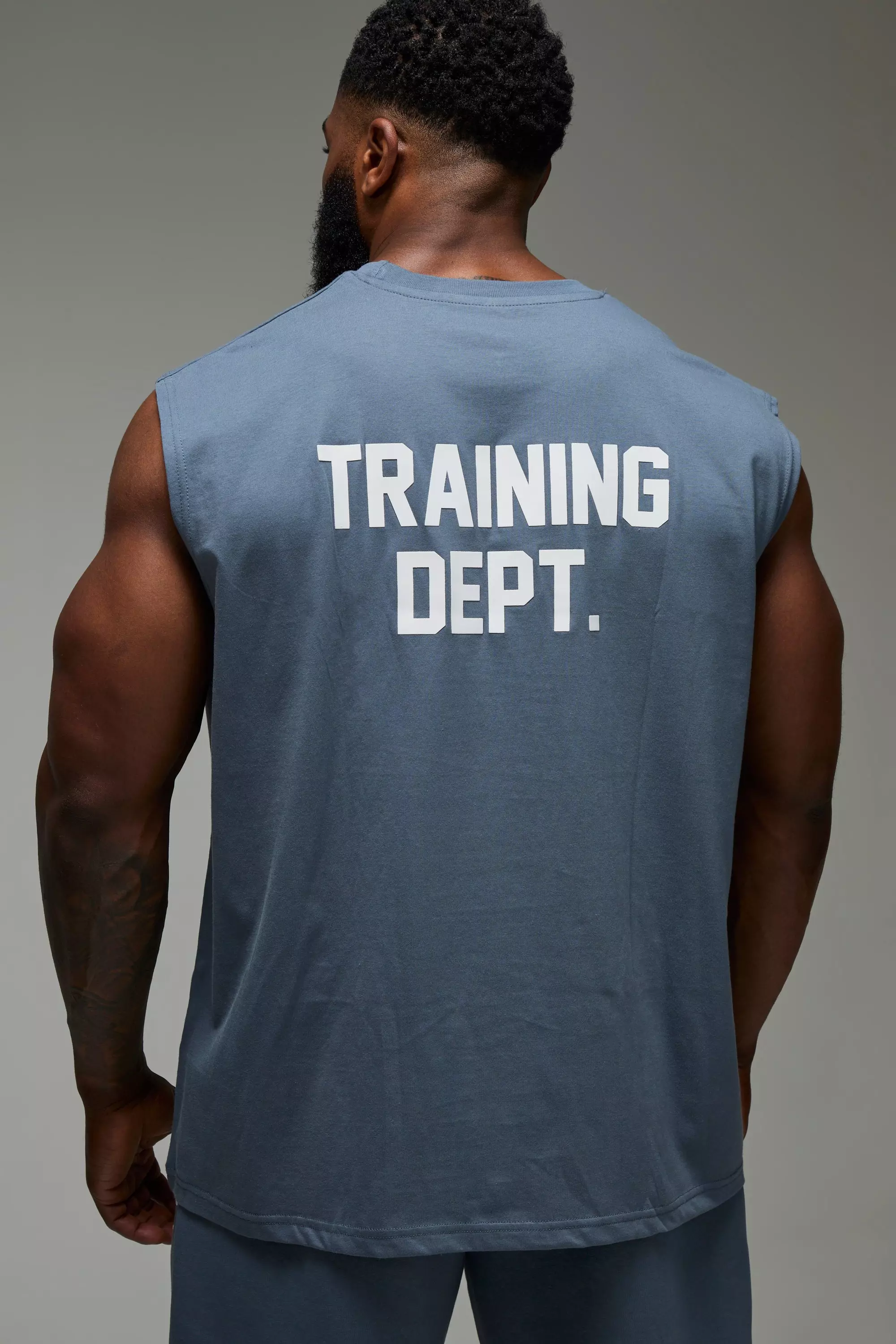 Blue Man Active Training Dept. Oversized Tank alternative image