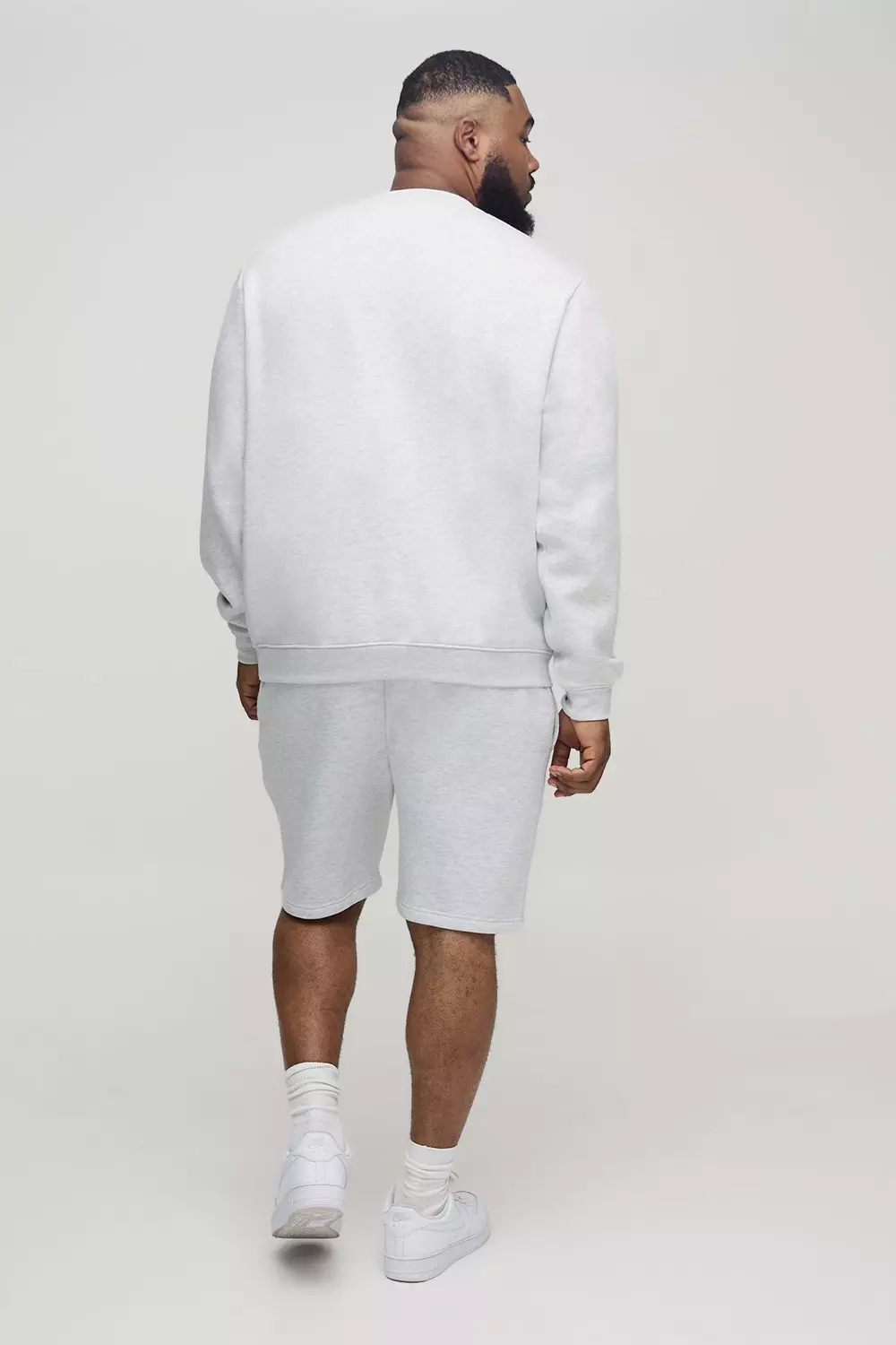 Plus Slim Fit Mid Length Basic Shorts | boohooMAN USA