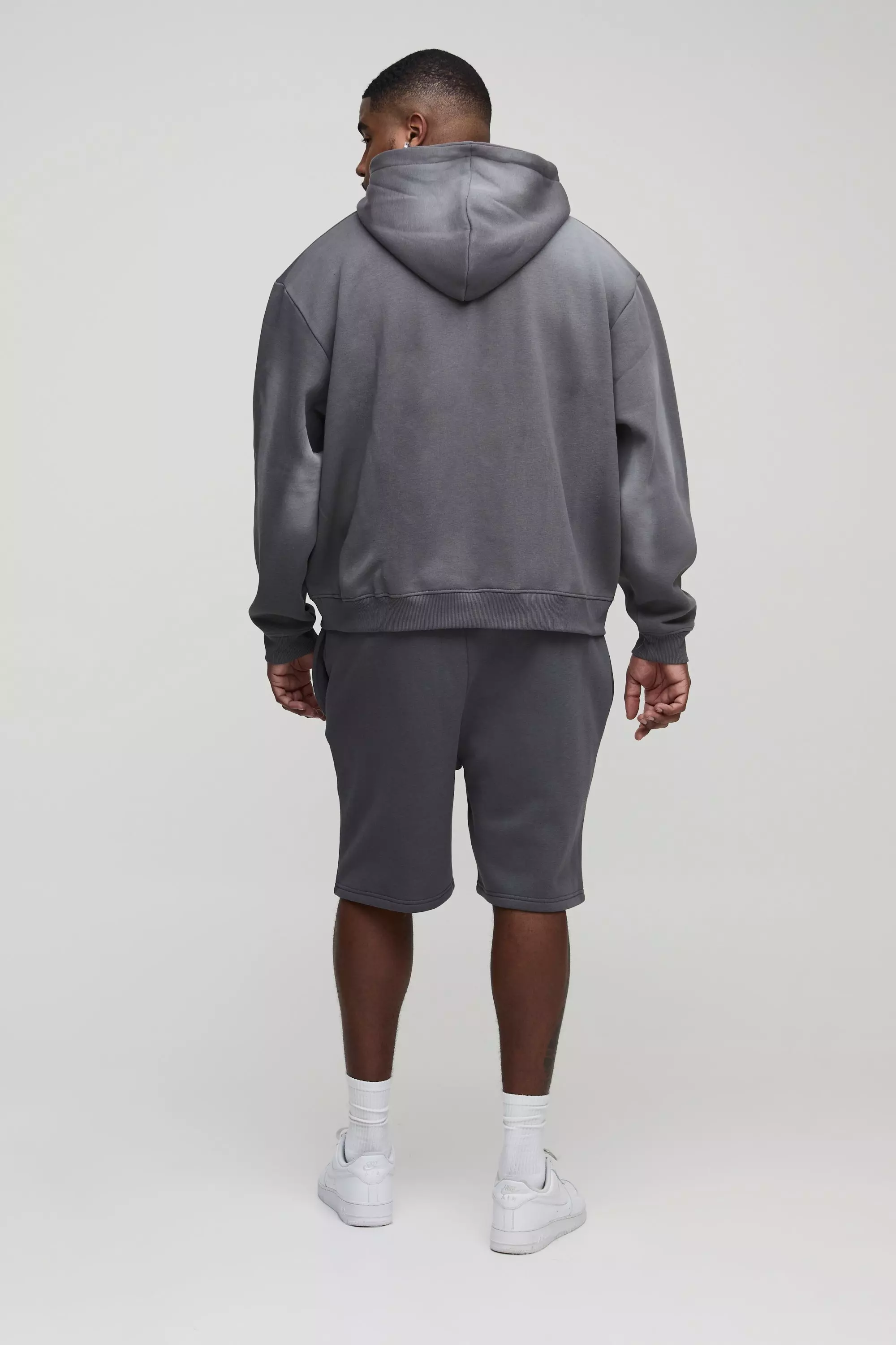 Grande taille - Short large mi-long pour homme, Charcoal autre image