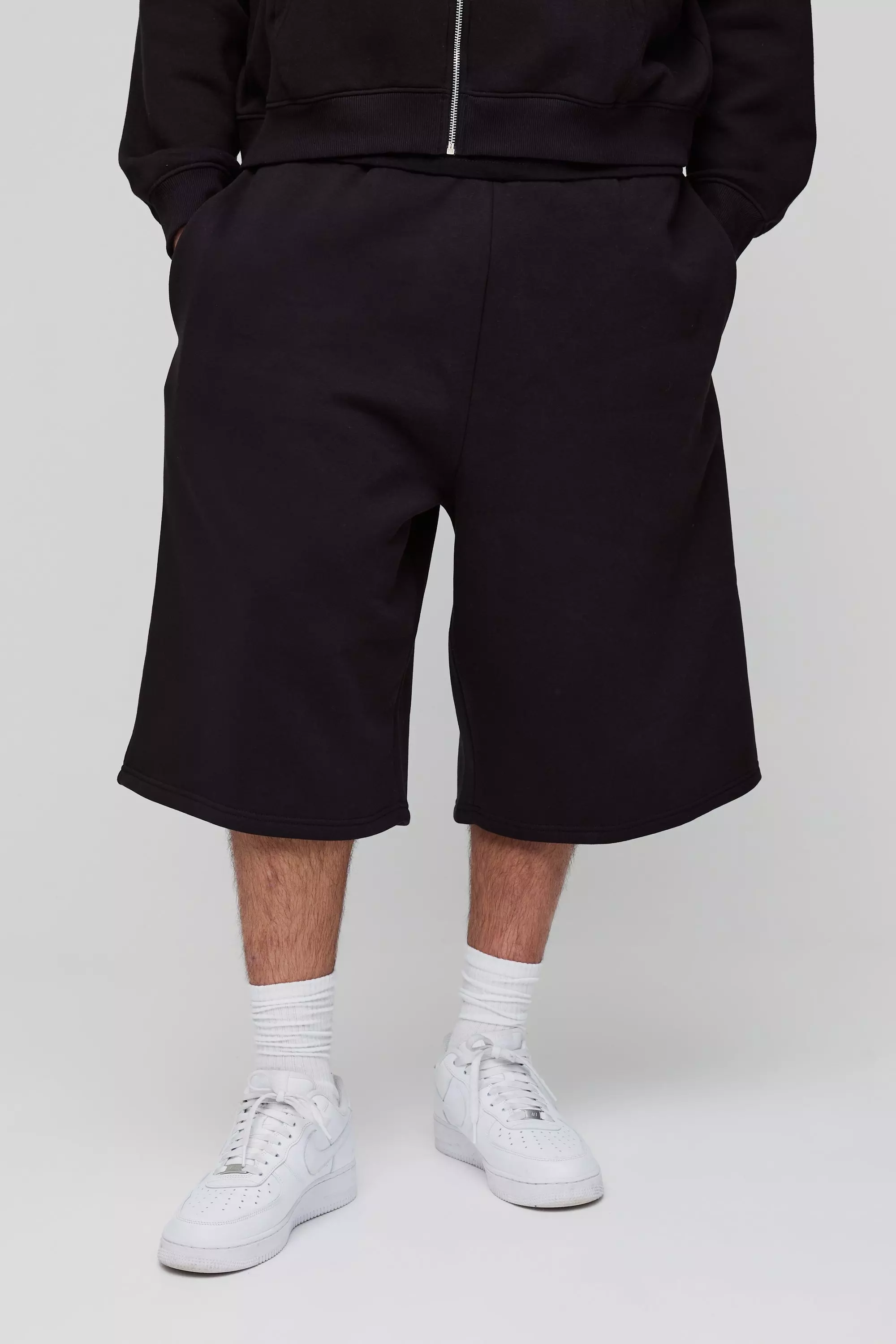 Black Plus Basic Longline Jersey Shorts alternative image