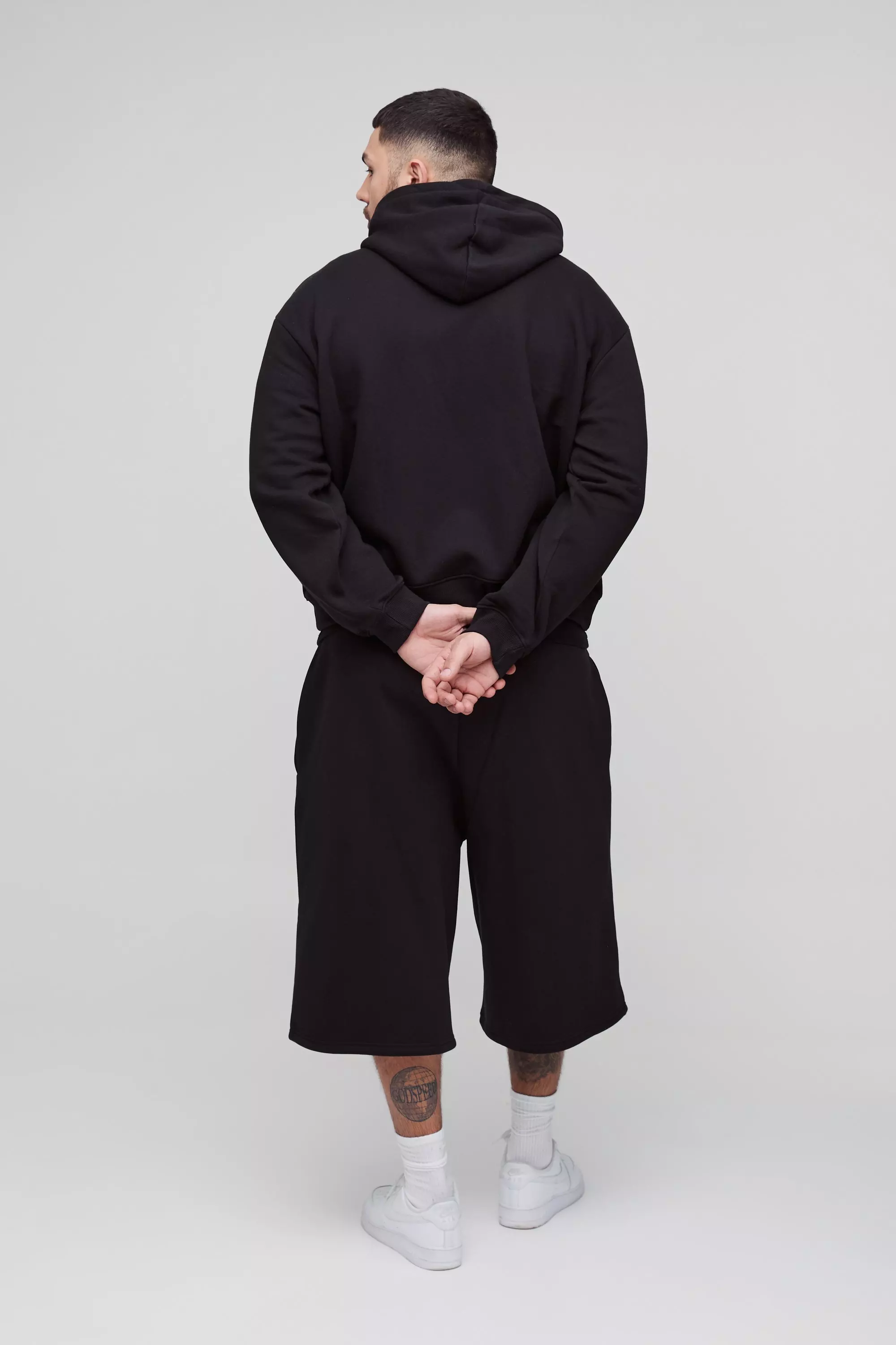 Black Plus Basic Longline Jersey Shorts alternative image