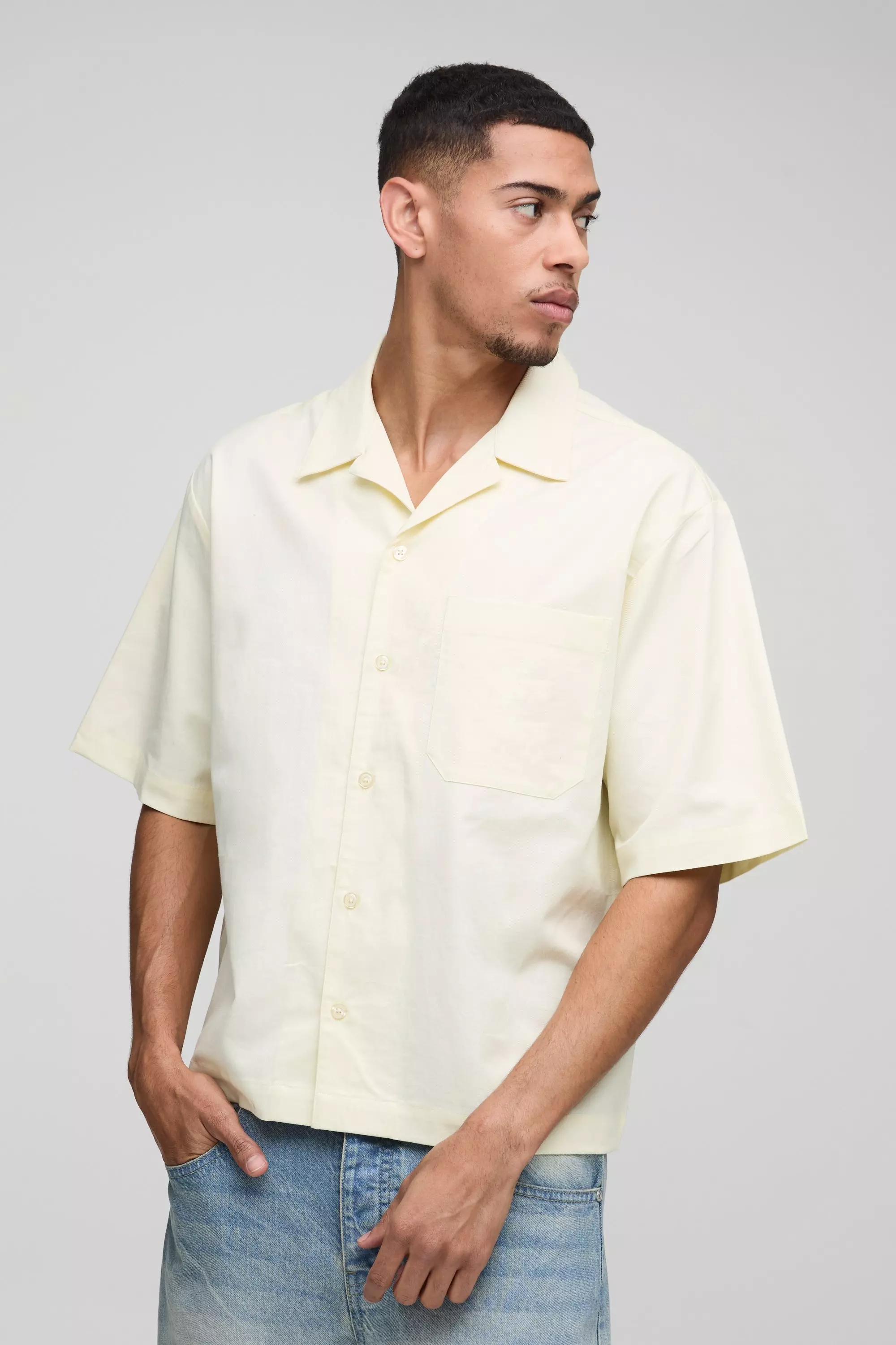 Chemise oversize à imprimé citron, Yellow autre image