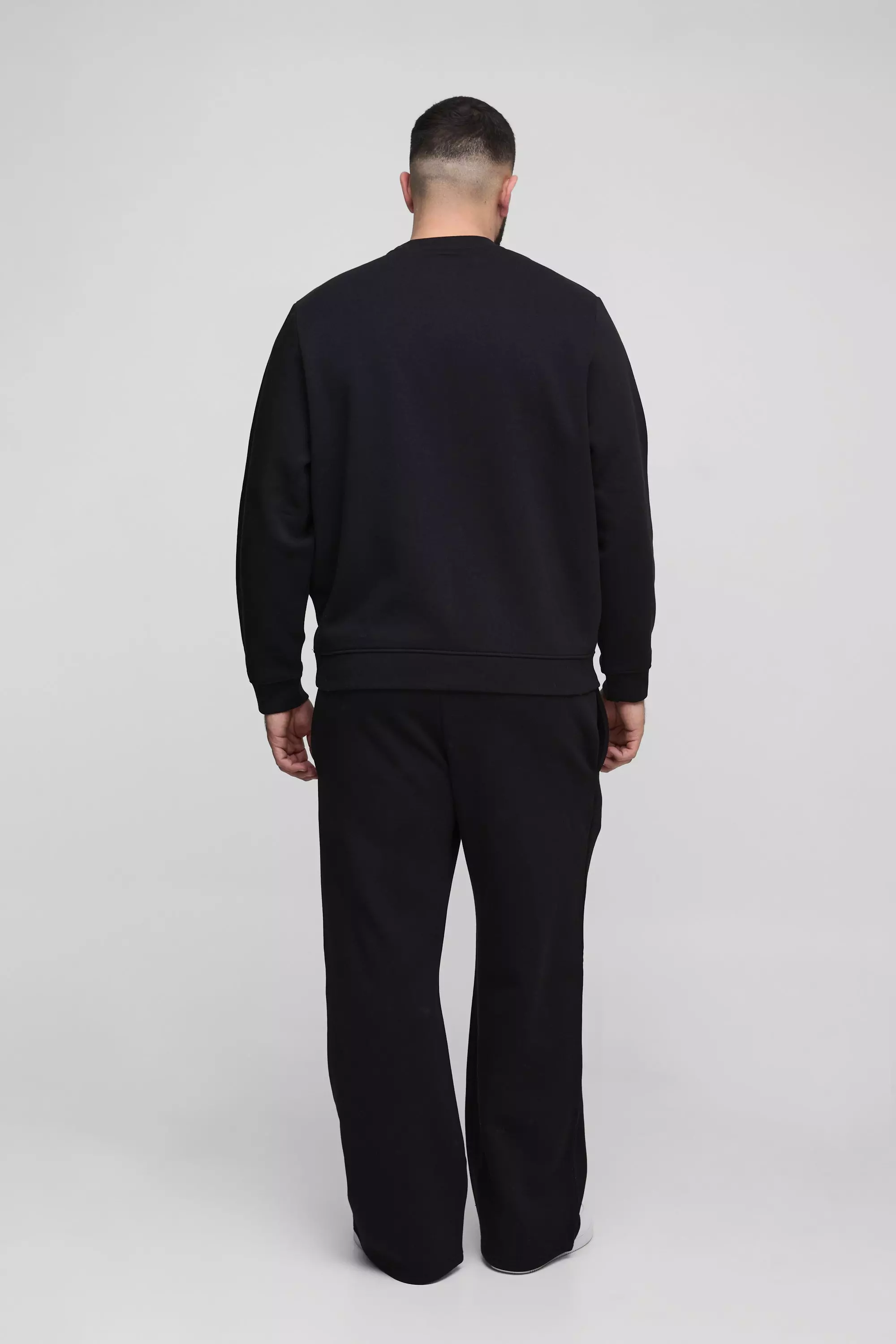 Plus Basic Rundhals-Sweatshirt, Black alternatives Bild