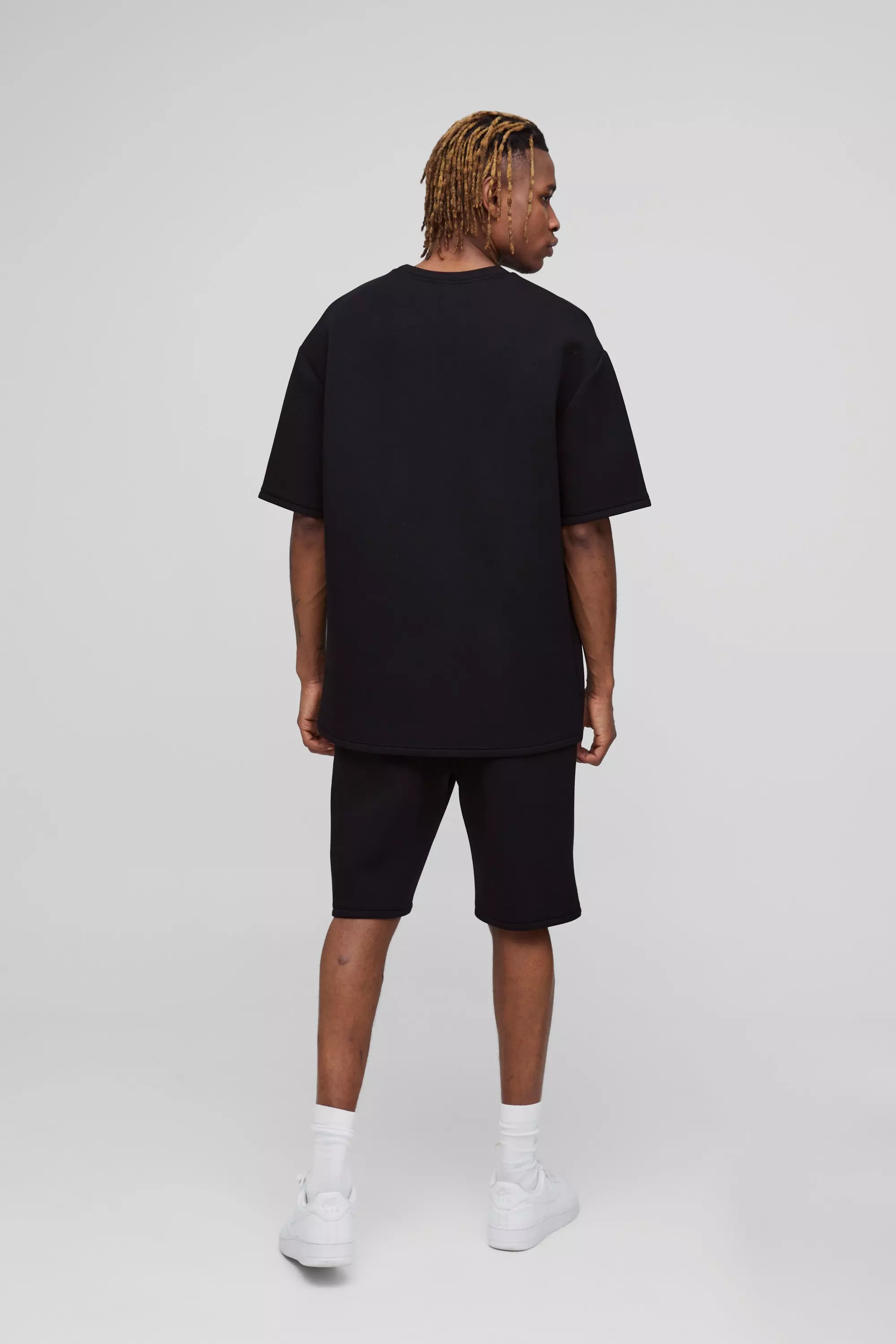 Tall - Ensemble oversize avec t-shirt et short, Black autre image