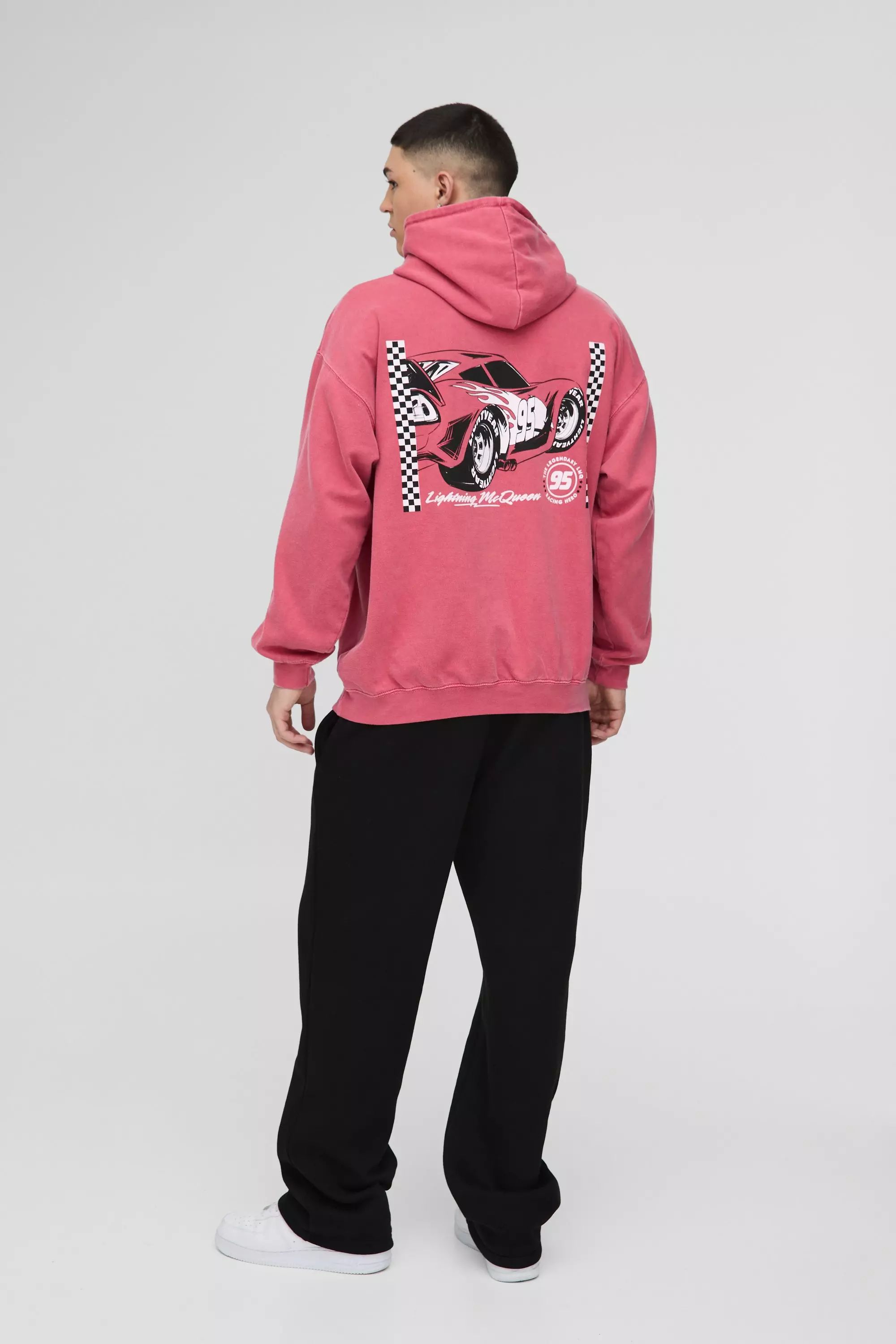 Sweat à capuche oversize à imprimé Pixar Cars, Red autre image