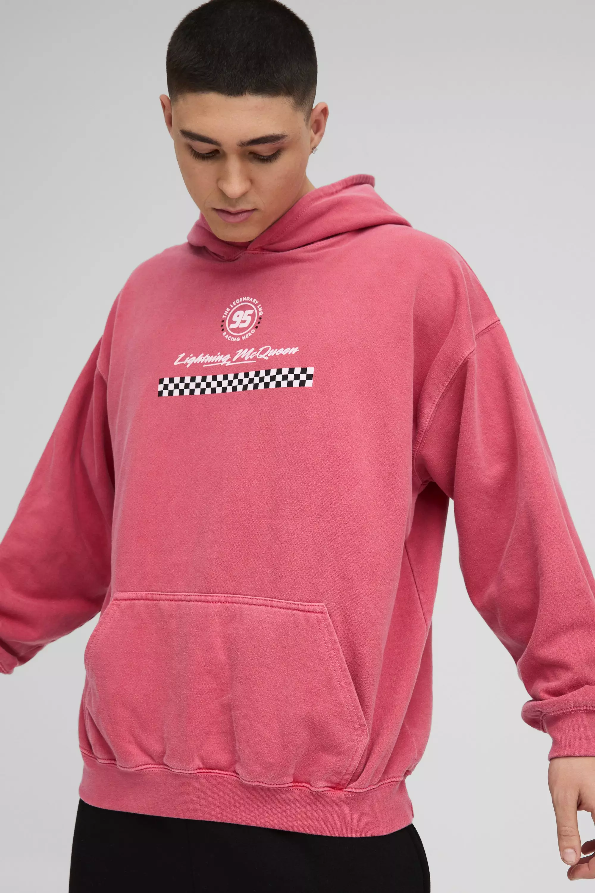 Sweat à capuche oversize à imprimé Pixar Cars, Red autre image