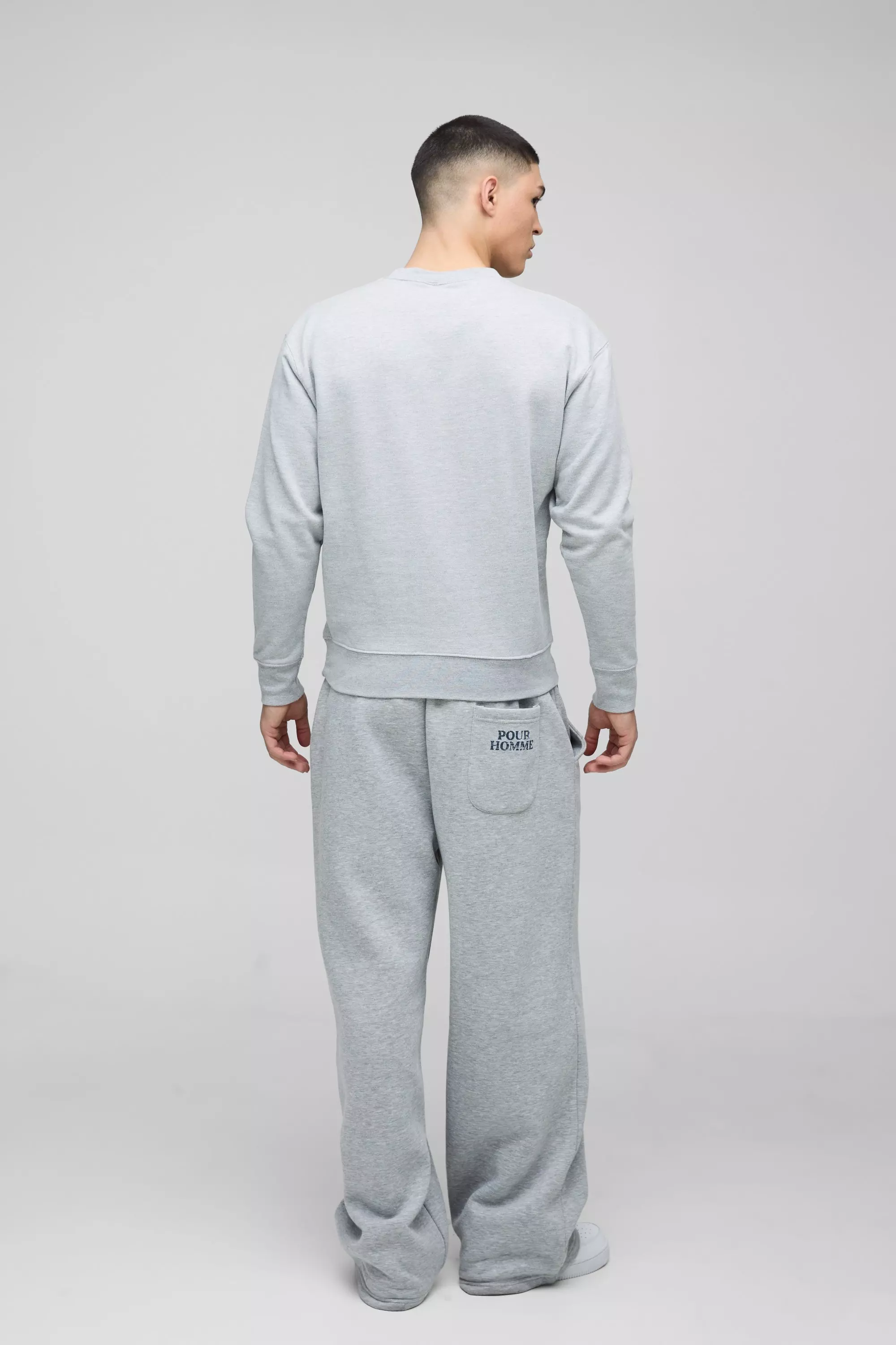 Grey marl Oversized Captain Hook License Print Sweatshirt alternative image