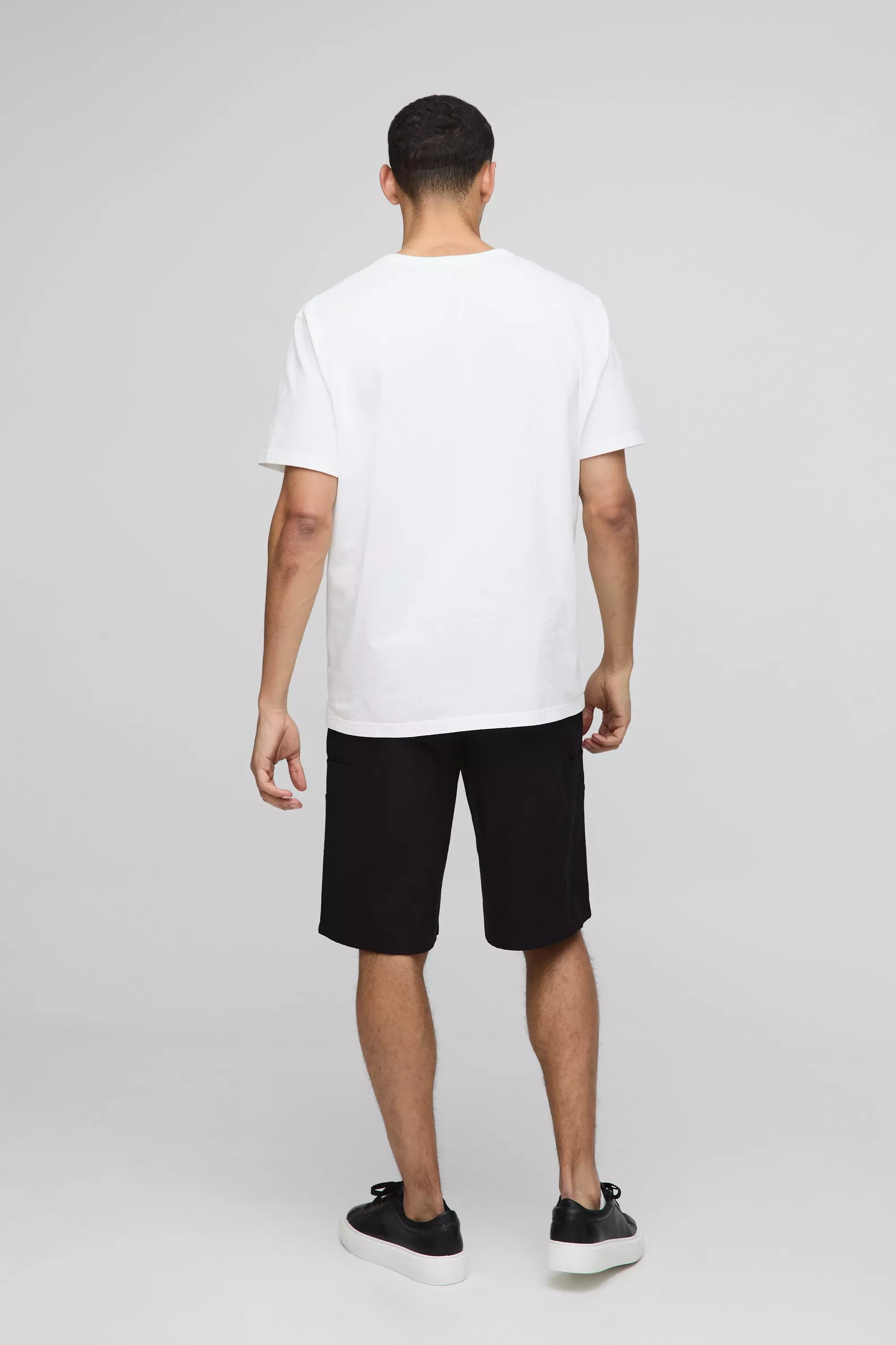 Bermuda Canvas Cargo Shorts | boohooMAN USA