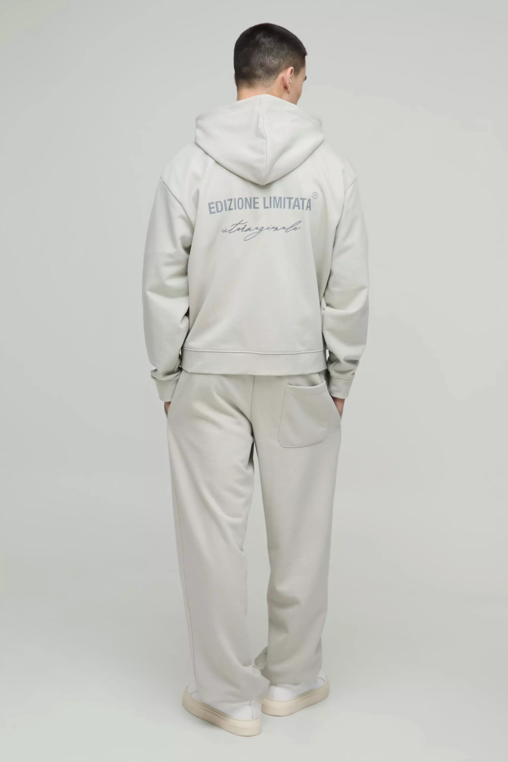 Oversized Boxy Edizione Limitata Heavyweight Zip Hoodie | boohooMAN USA
