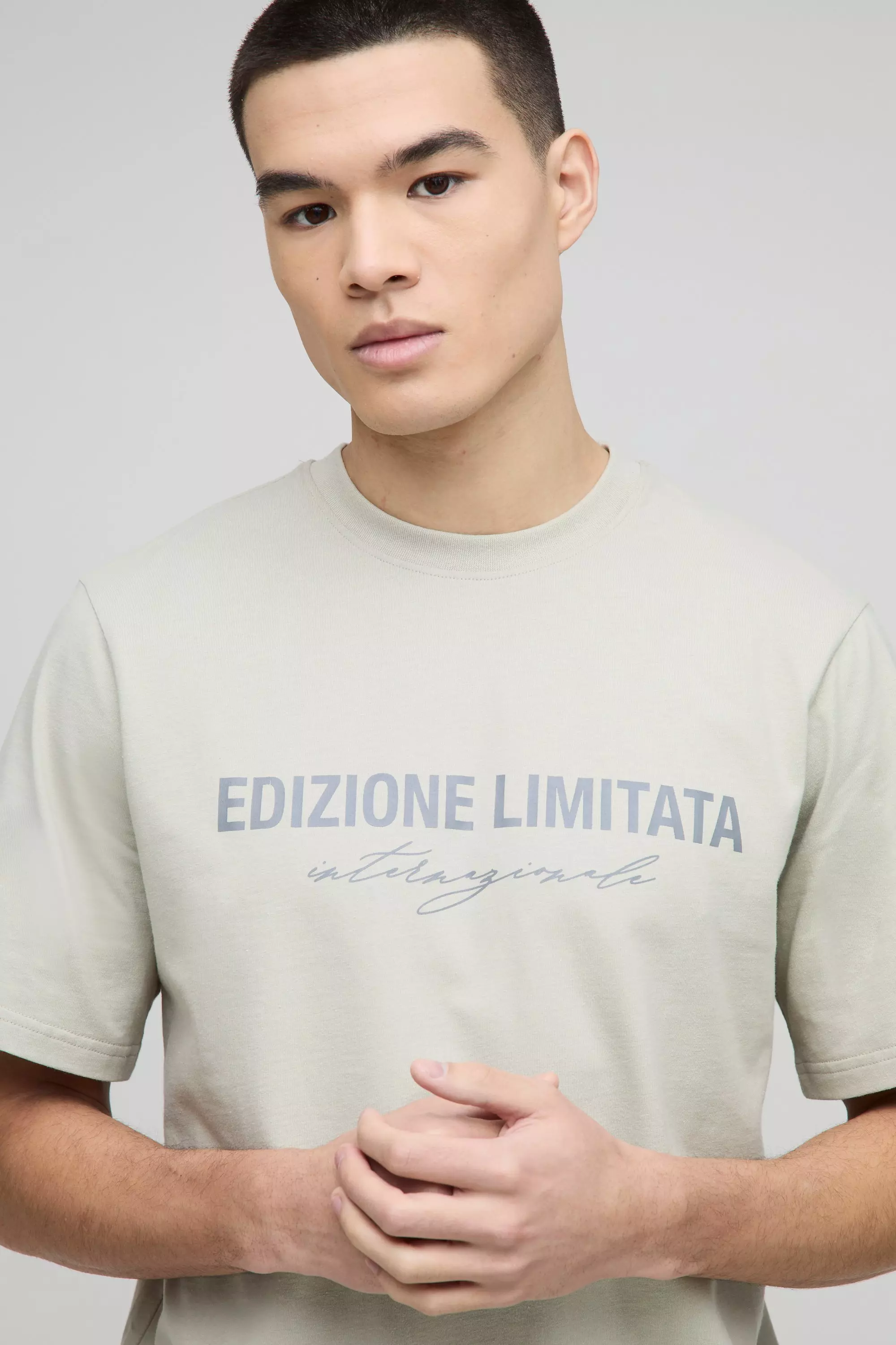 Grey Regular Fit Edizione Limitata Heavyweight T-Shirt alternative image