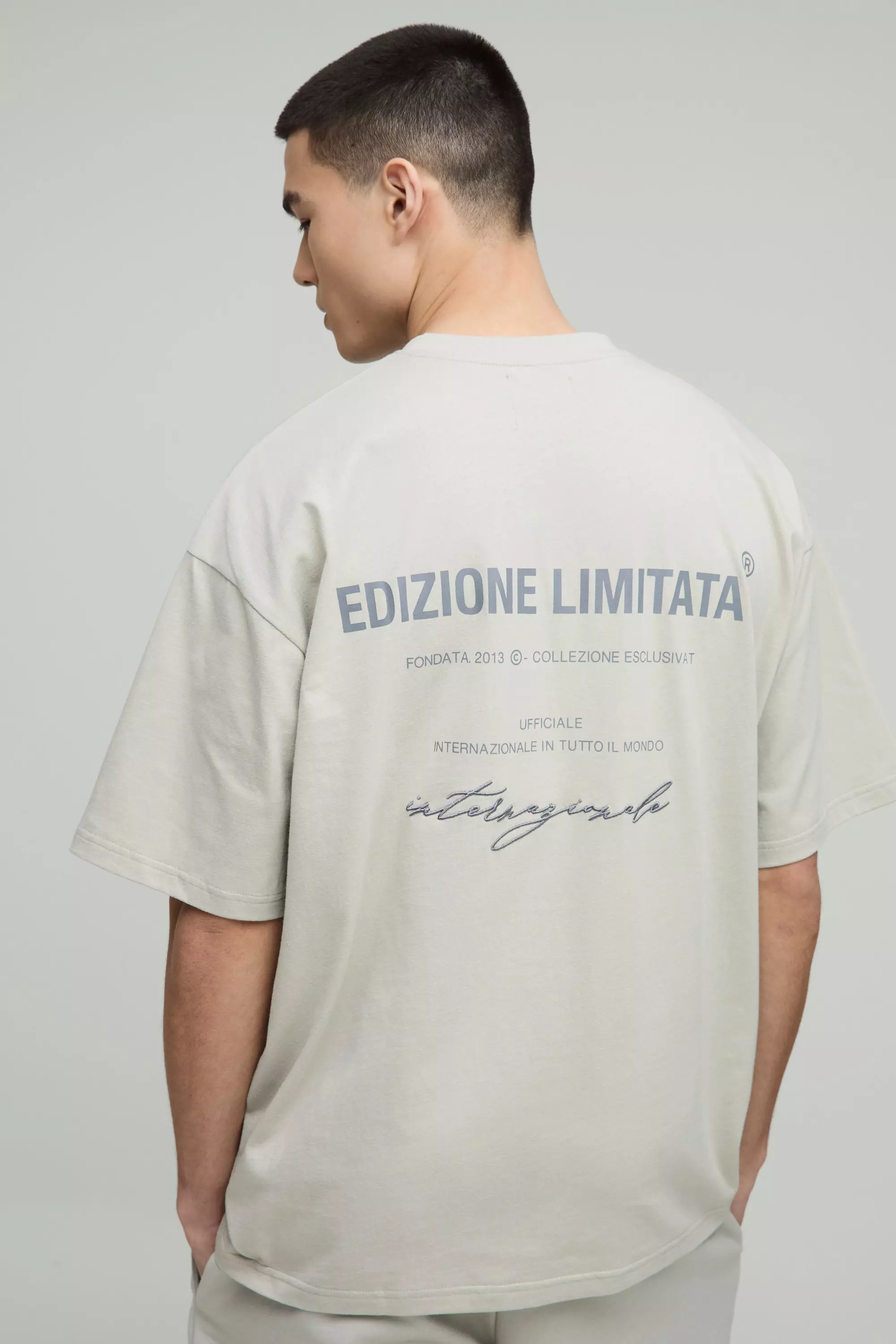 Oversized Edizione Limitata Heavyweight T-Shirt | boohooMAN USA