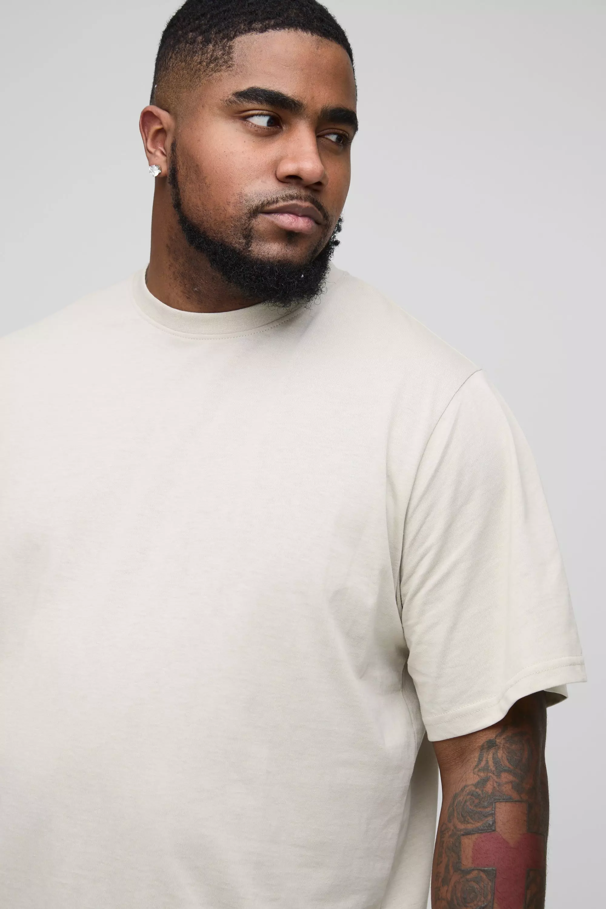 Plus Basic Crew Neck Regular Fit T-shirt | boohooMAN USA