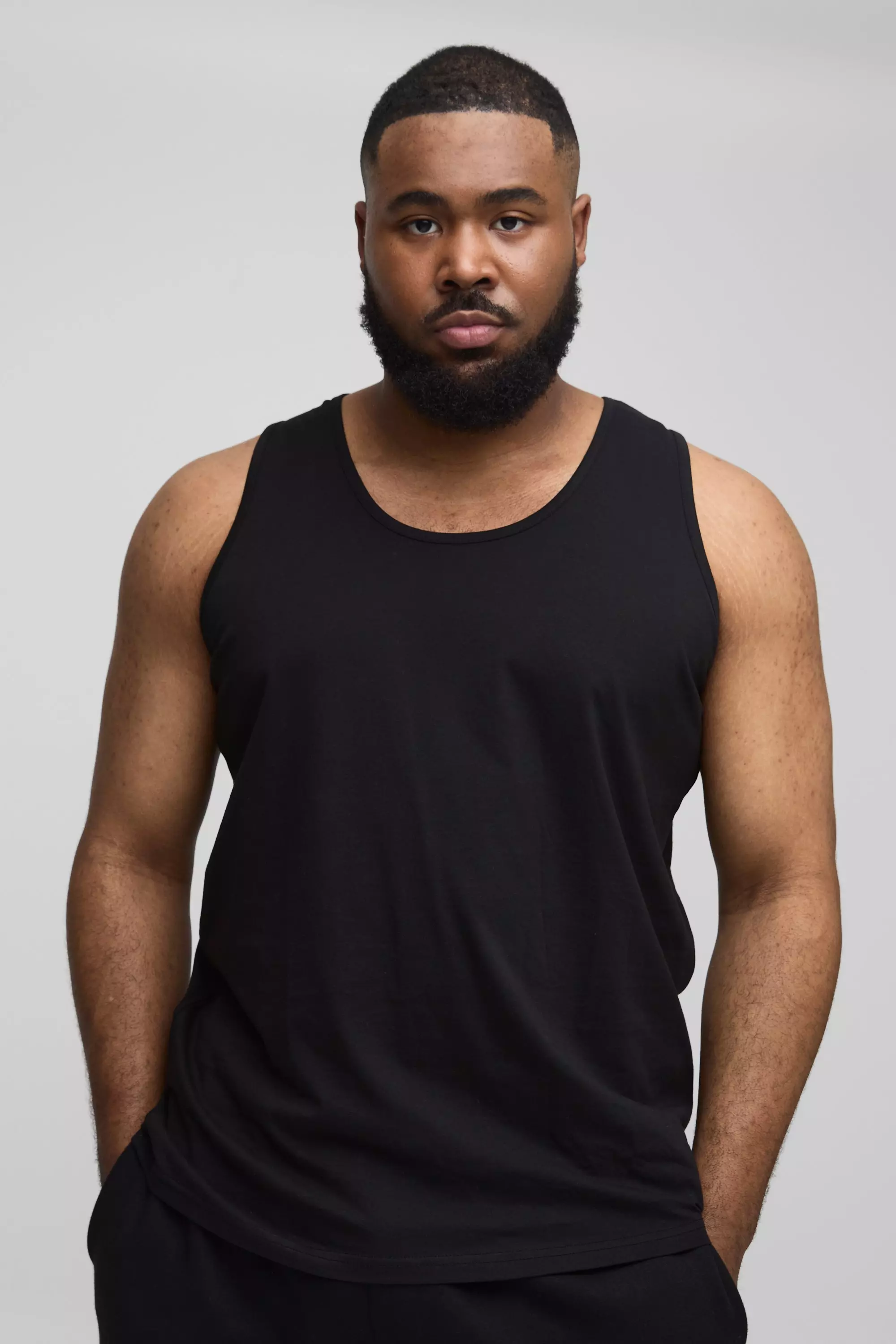 Black Plus Basic Undershirt