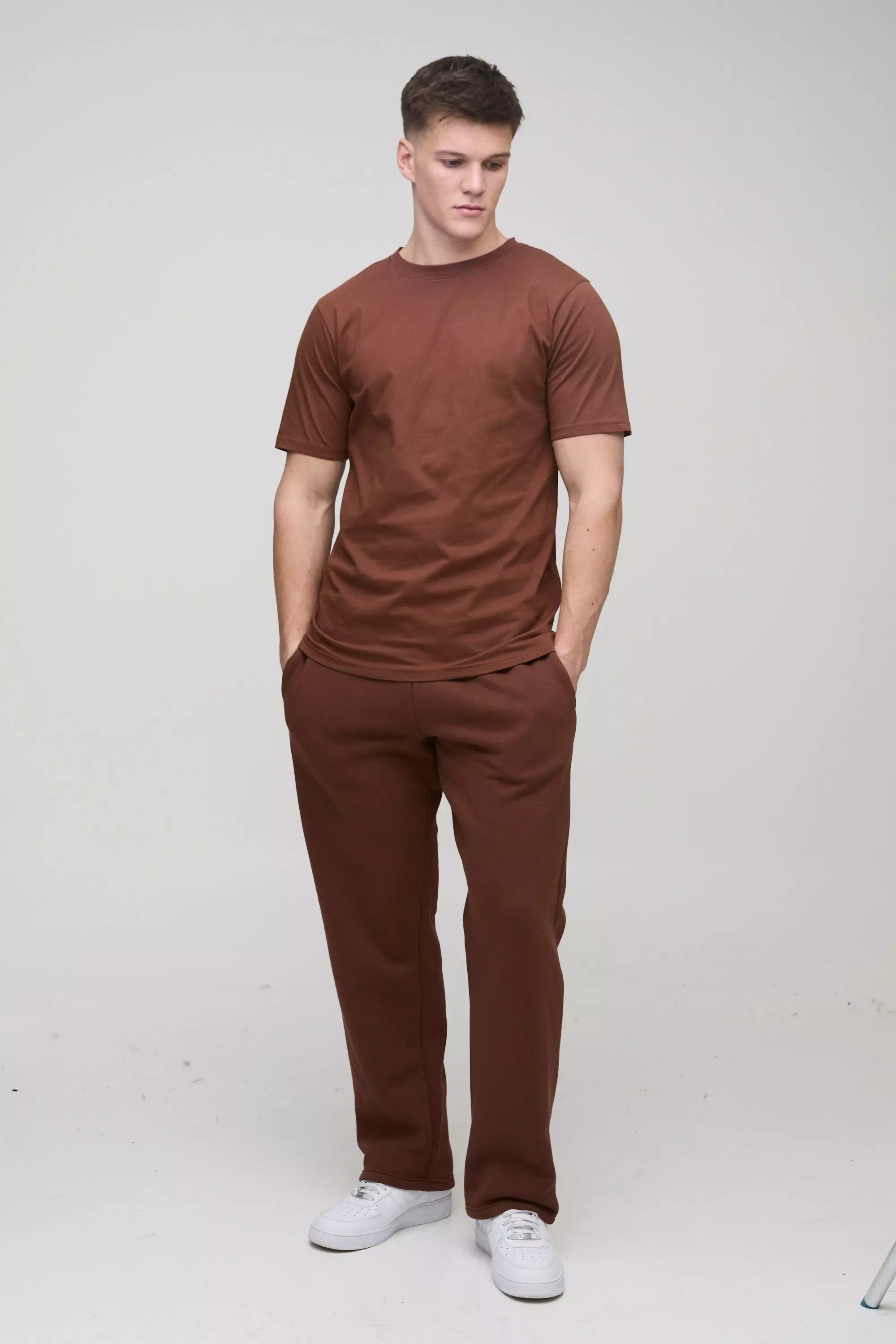 Tall - T-shirt cintré basique, Chocolate autre image