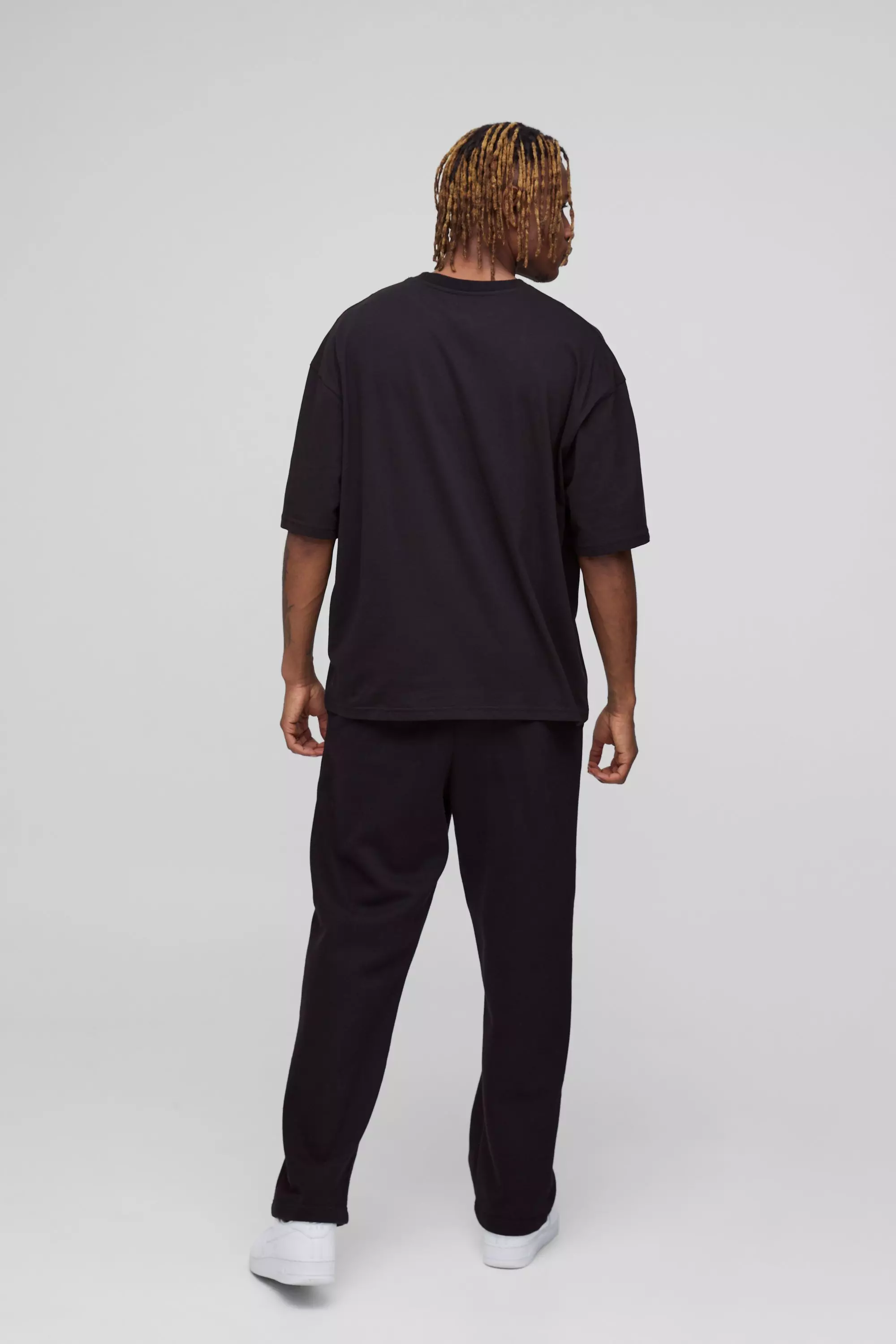 Tall kastiges Oversize Basic T-Shirt, Black alternatives Bild