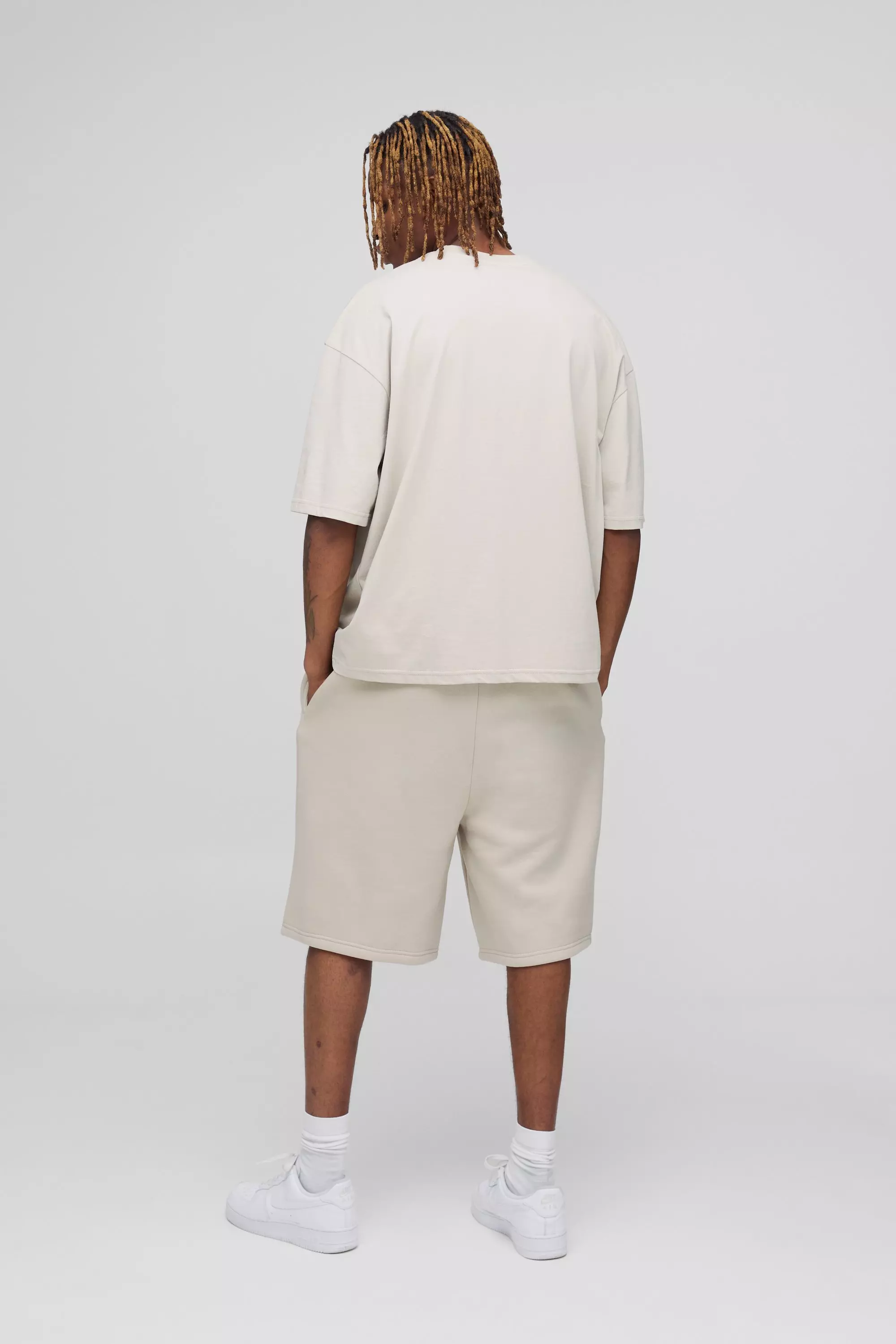 Stone Tall Oversized Basic Boxy T-Shirt alternatieve afbeelding