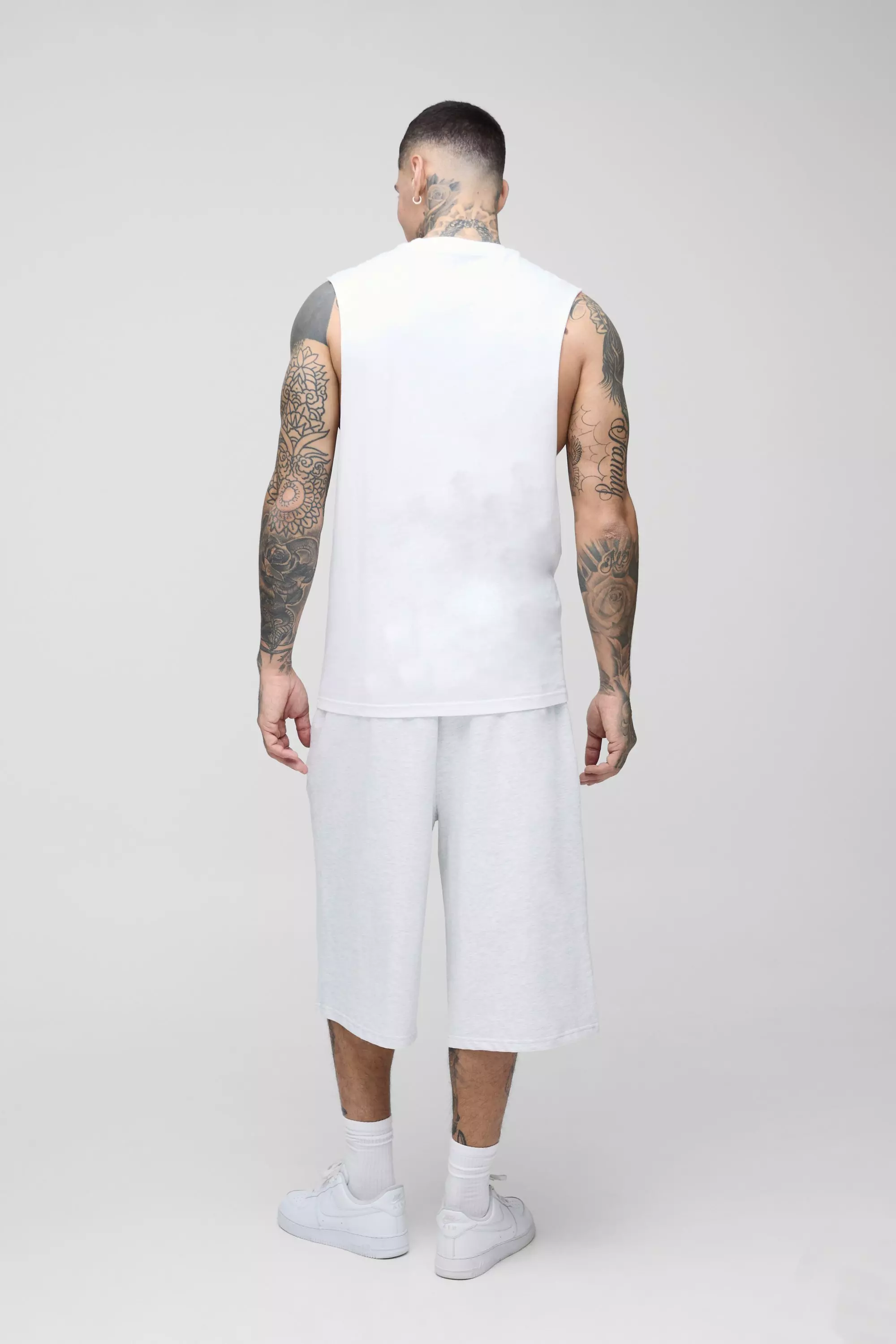 Tall Reguar Fit Basic Drop Armhole Tank | boohooMAN USA