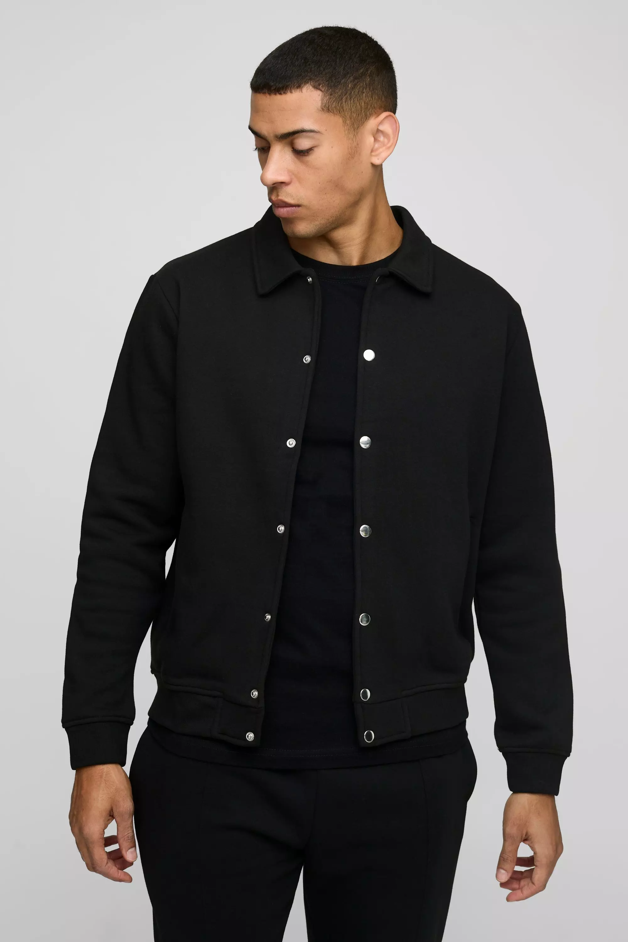 Harrington-Jacke mit Druckknöpfen, Black alternatives Bild
